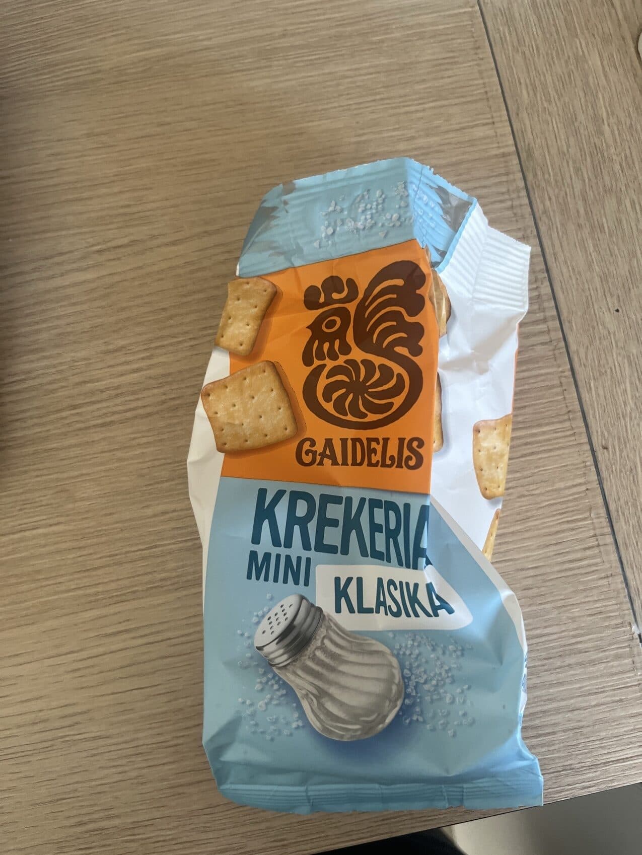 Gaidelis Krekeriai mini, klasika packshot