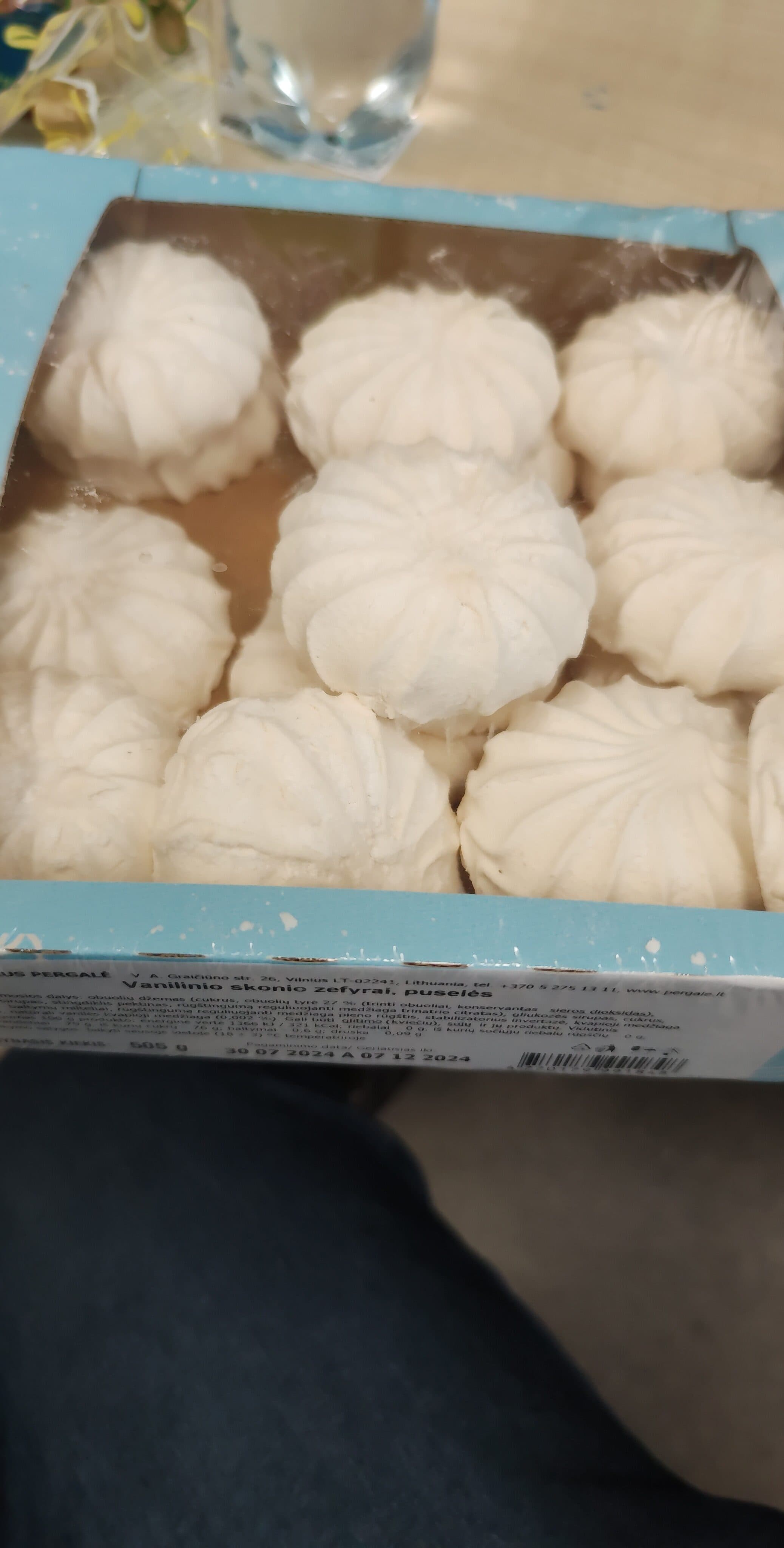Pergalė Zefyras vanilinis packshot