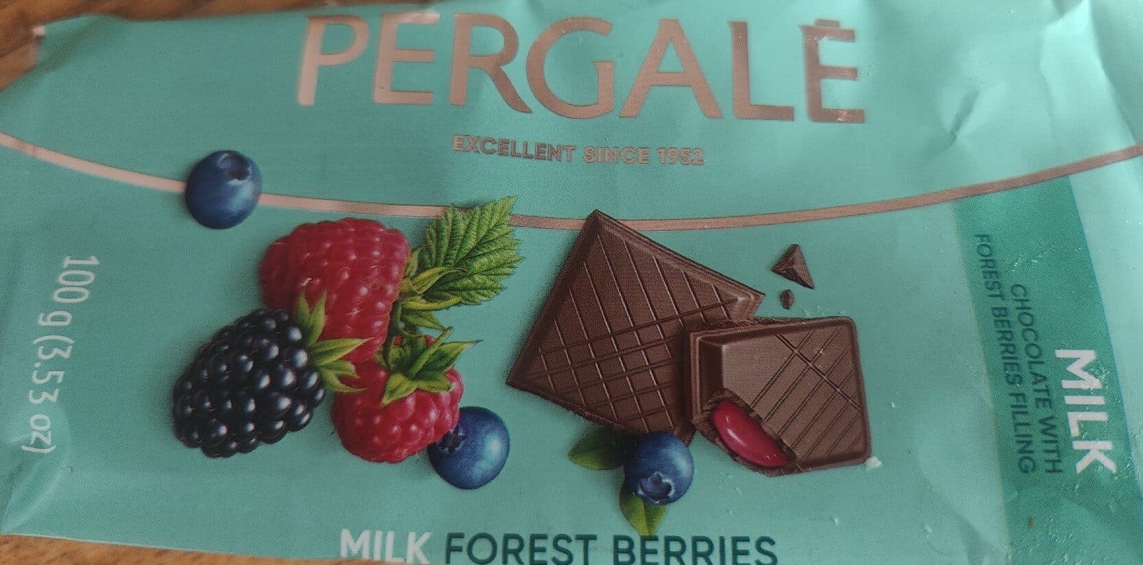 Pergale Milk Chocolate with Forest Berries Filling packshot
