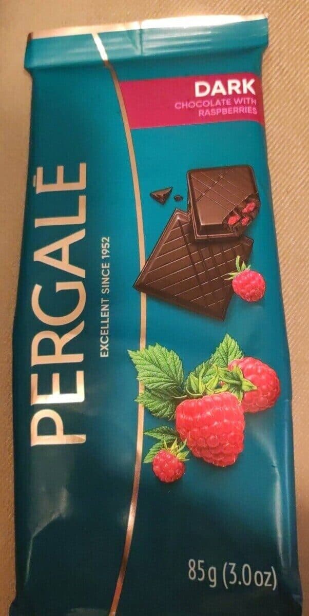 Dark chocolate packshot
