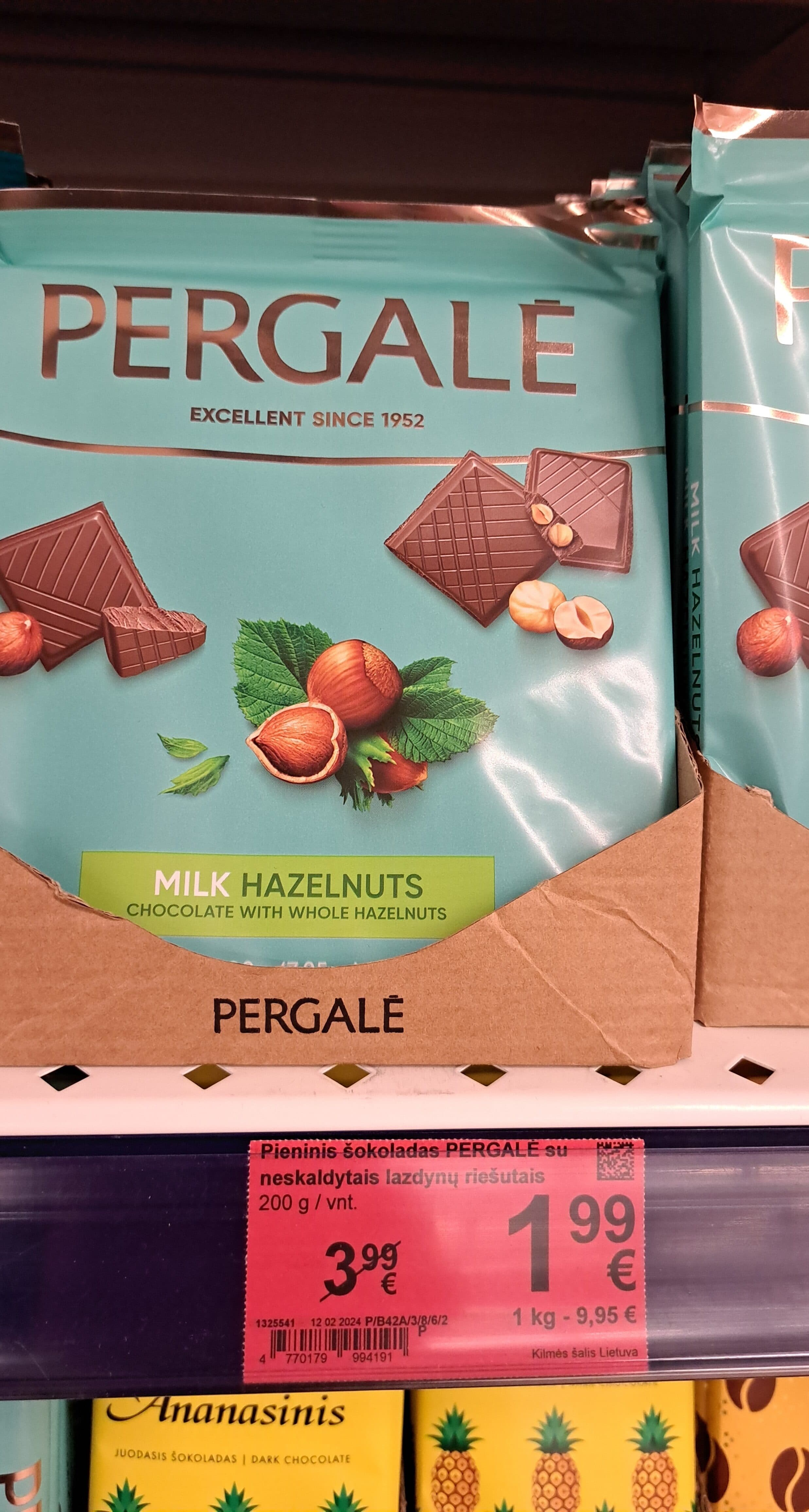 Pergale Pergalės šokoladas packshot