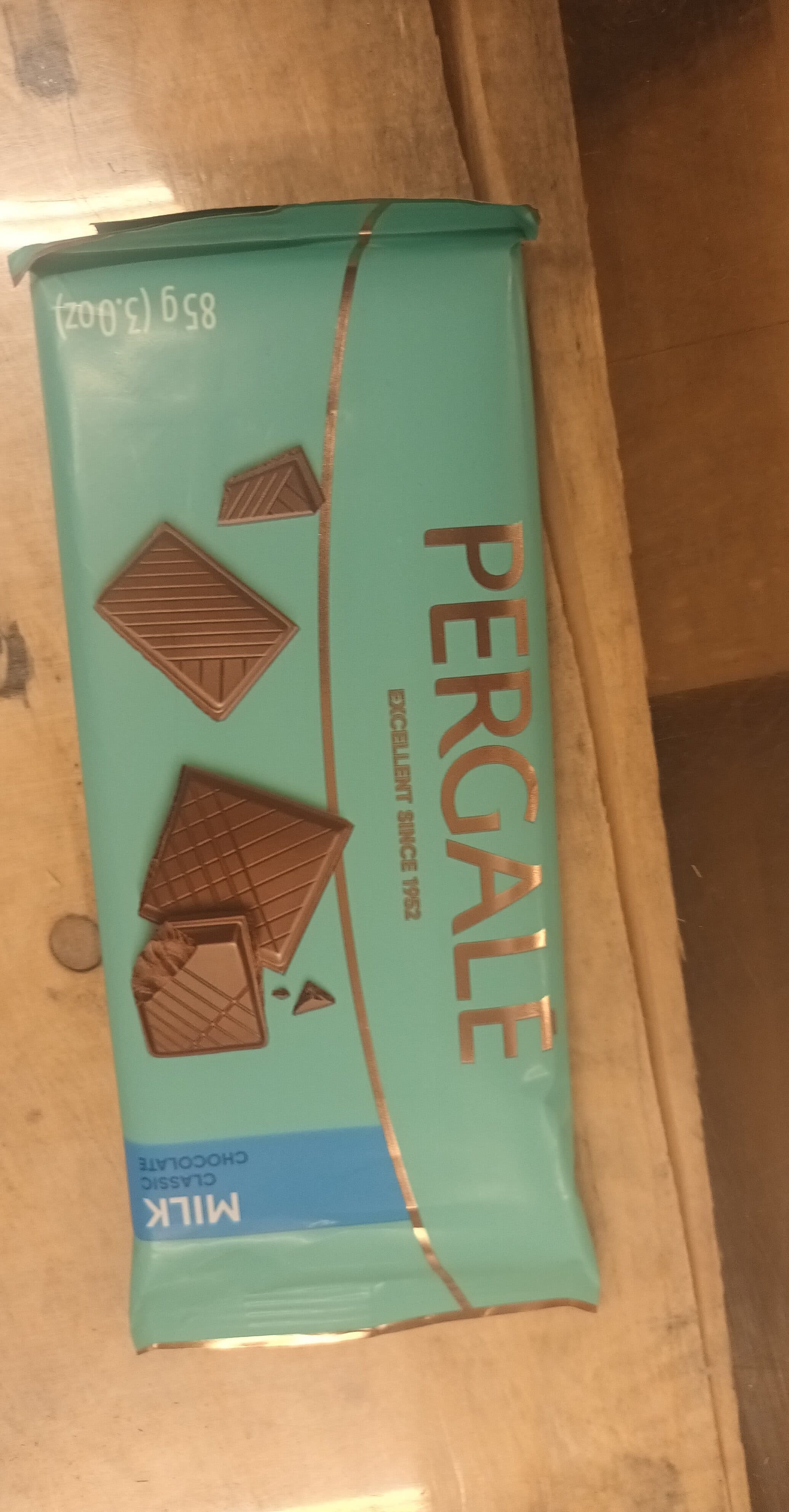 Pergale Milk Classic Chocolate packshot
