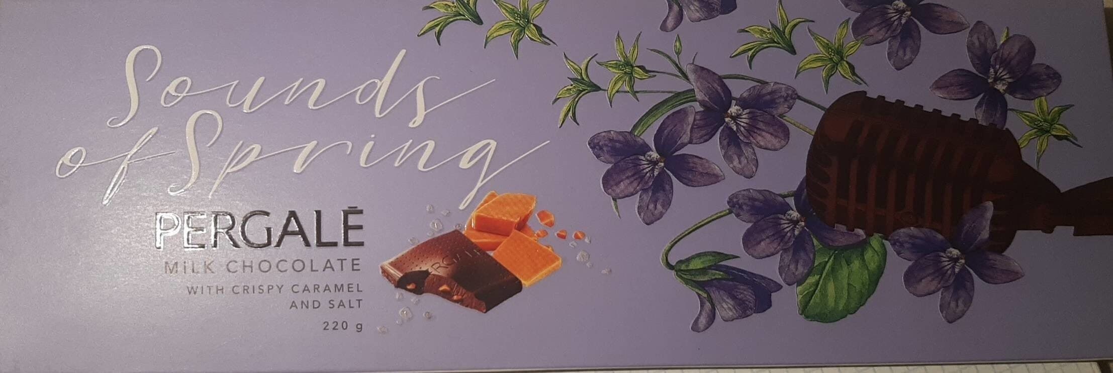 Pergalé milk chocolate crispy caramel packshot