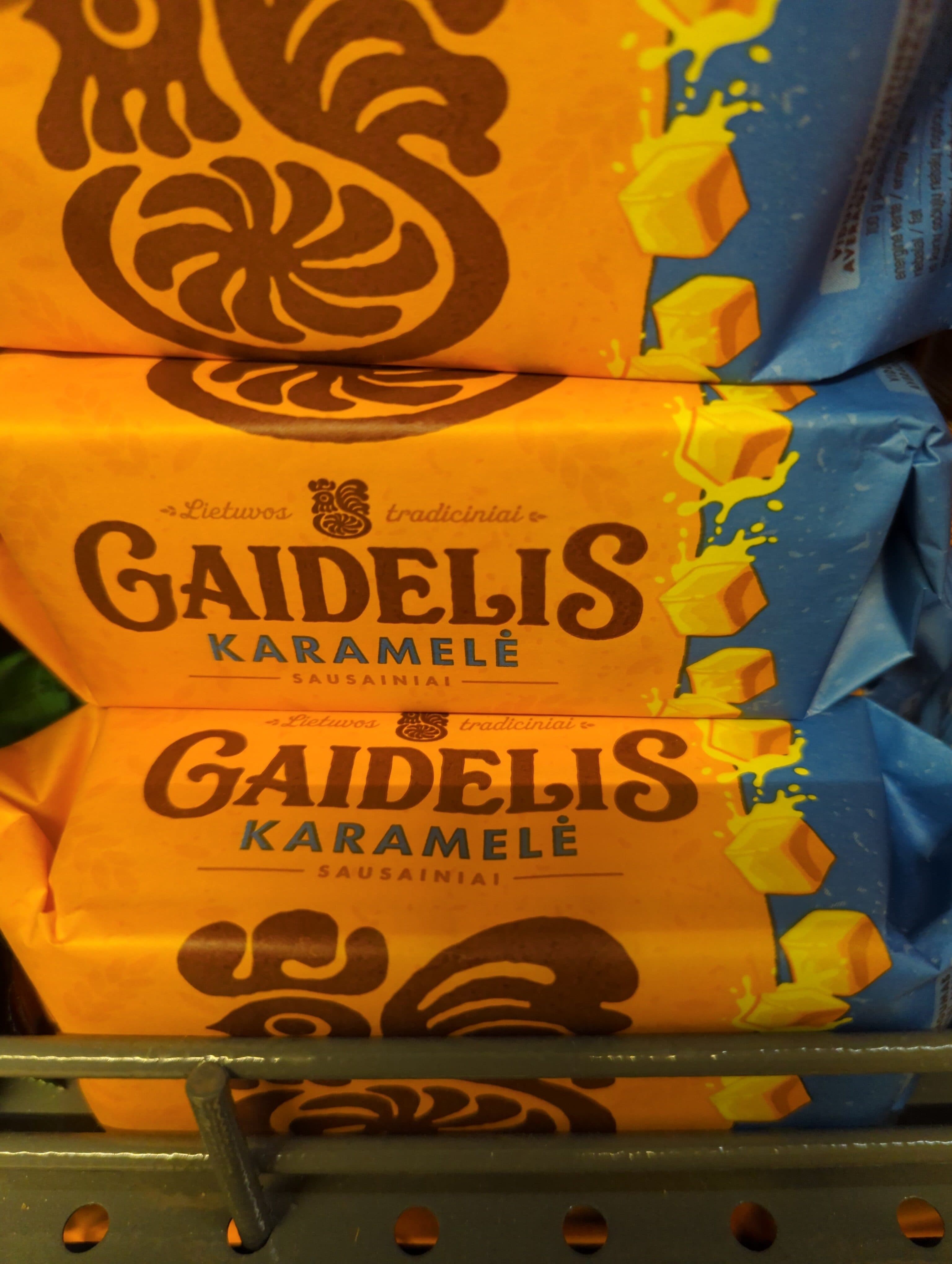 Pergalė Gaidelis karamelė packshot