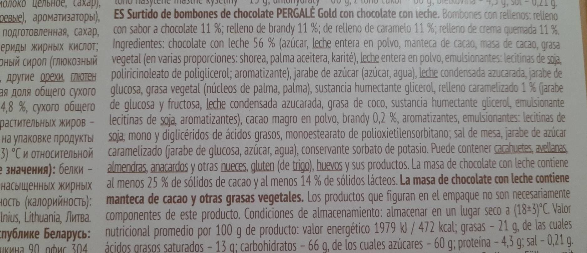 Pergale Bombones packshot