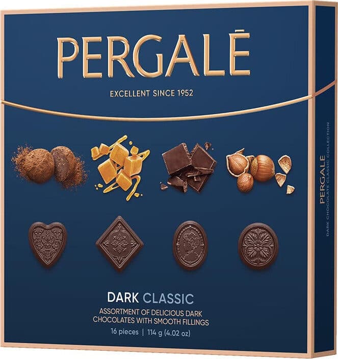 Pergalė Assortment Chocolates dark classic packshot