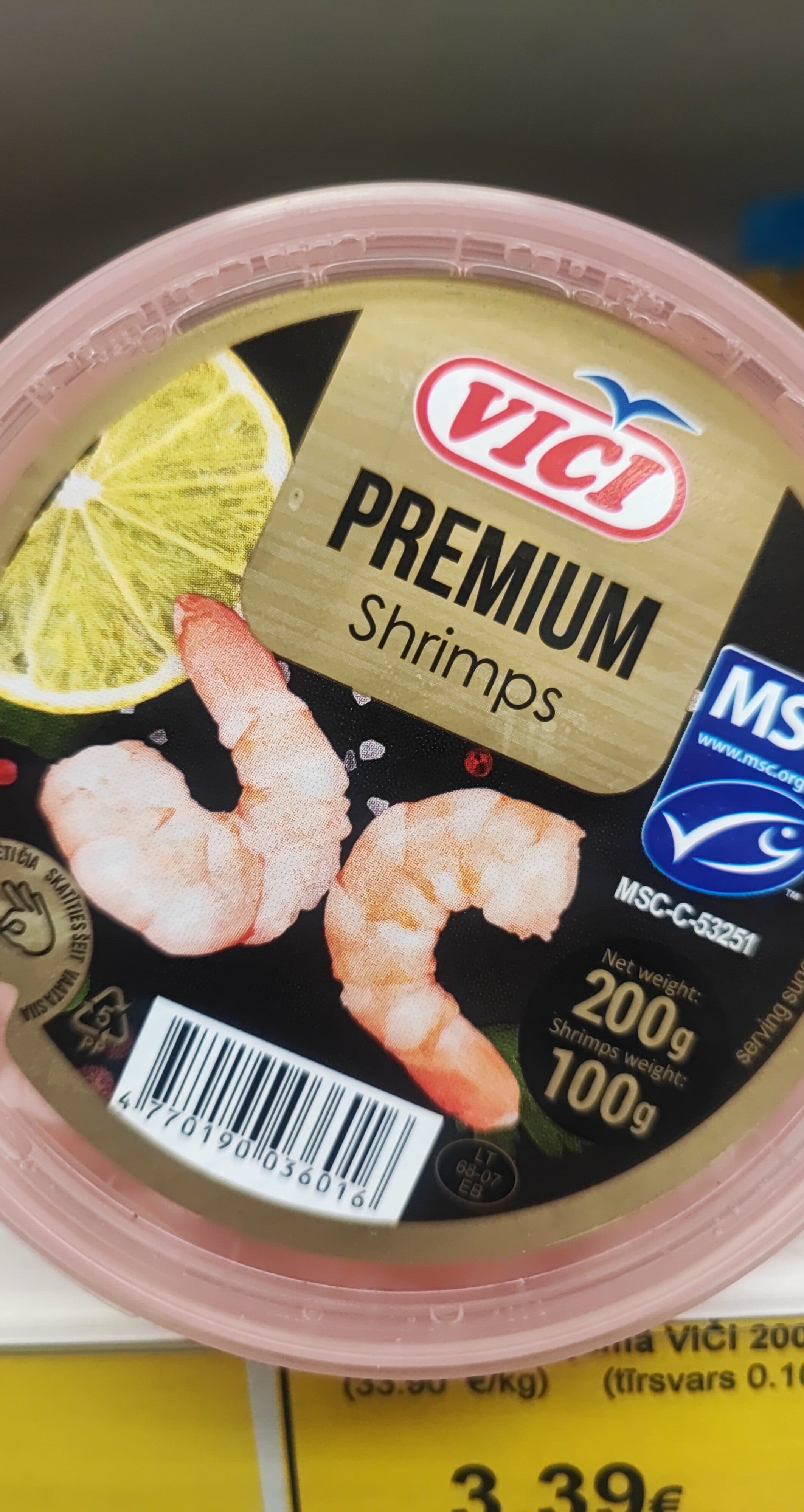 Viči garneles packshot