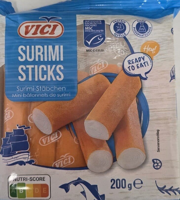 Viči Meeres Snacks, Surimi Mit Krabbenaroma packshot