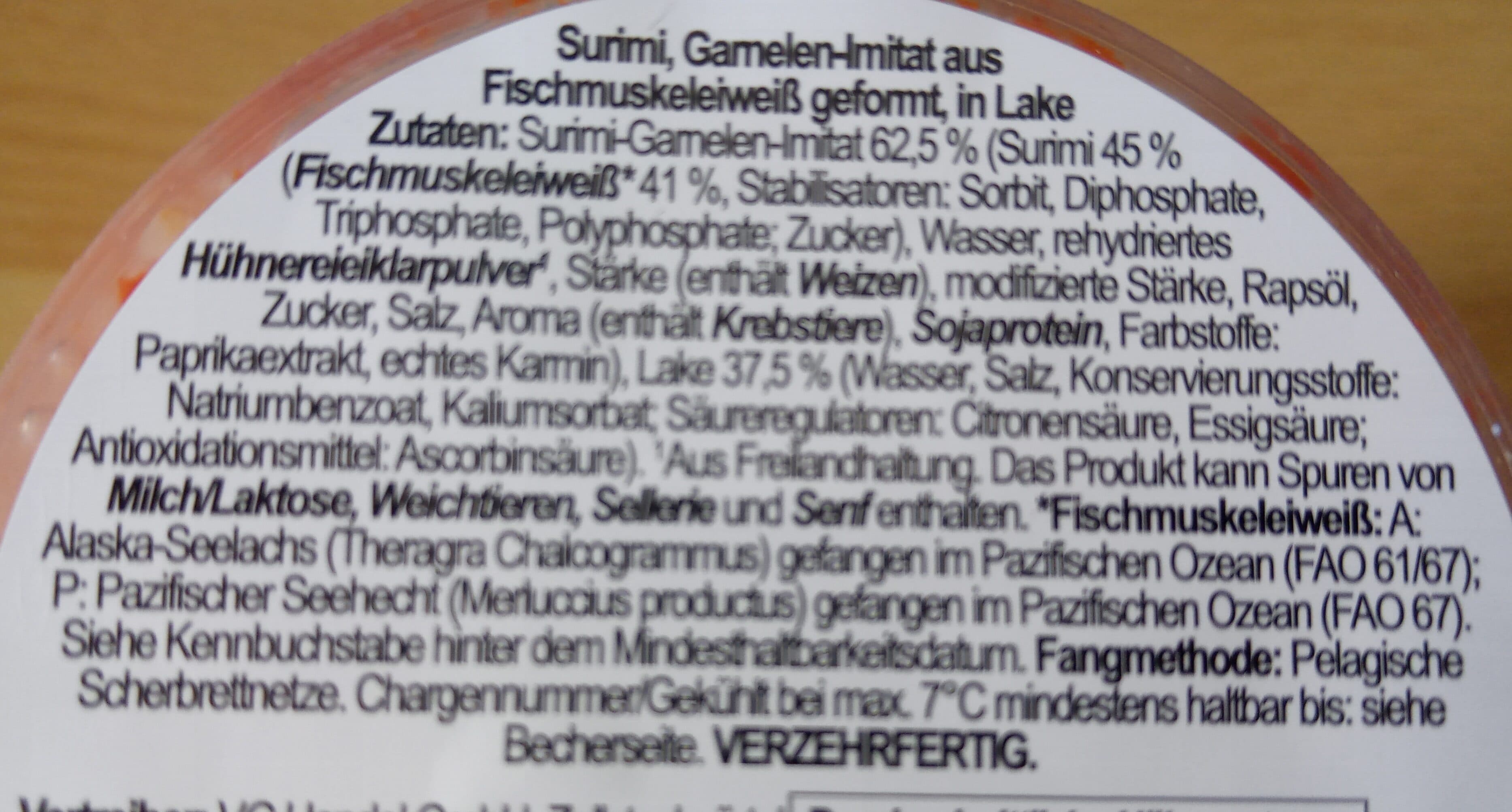 Viči Surimi in Jumbo Garnelenform packshot