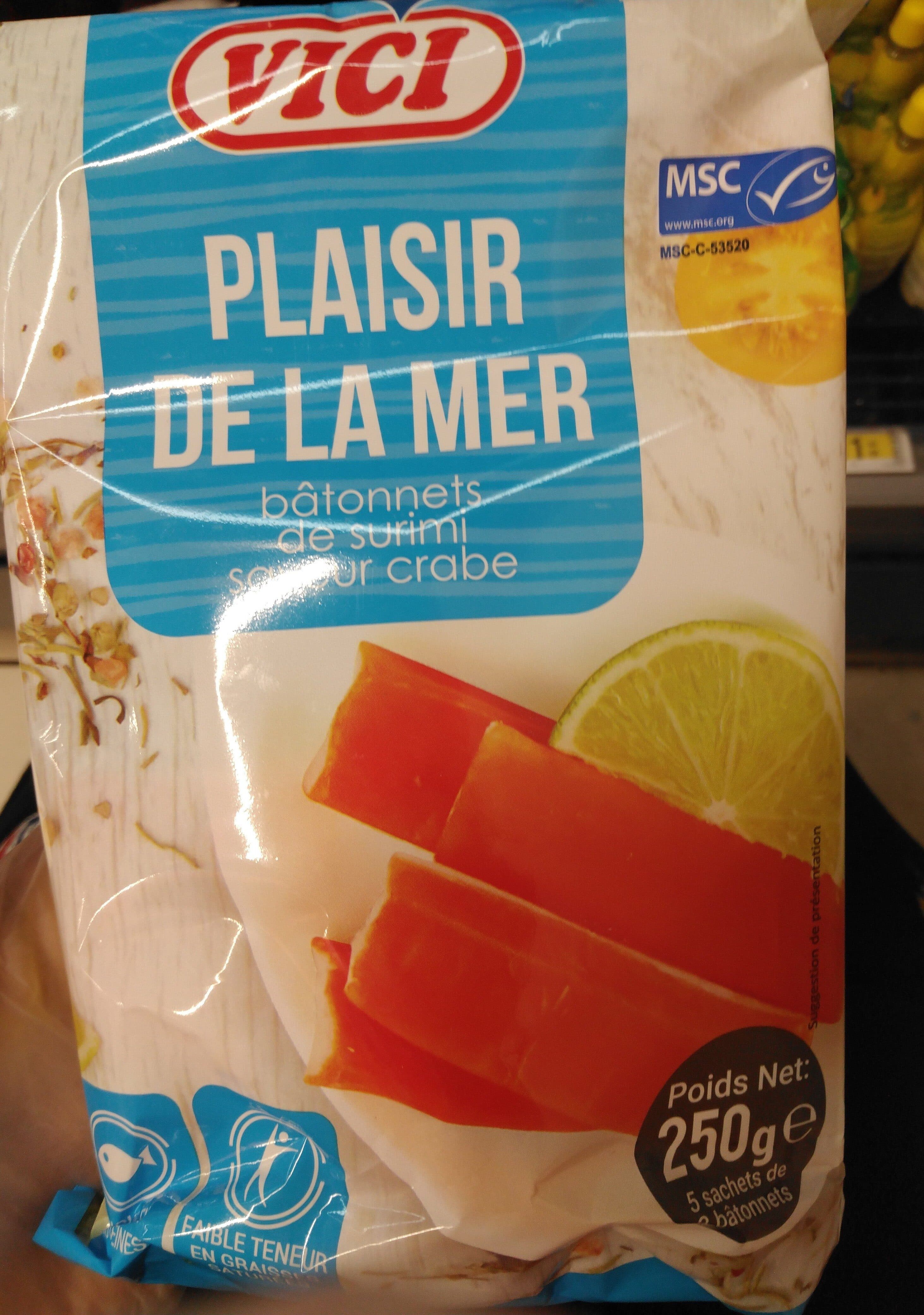 Viči Plaisir de la mer Bâtonnets de surimi saveur crabe packshot