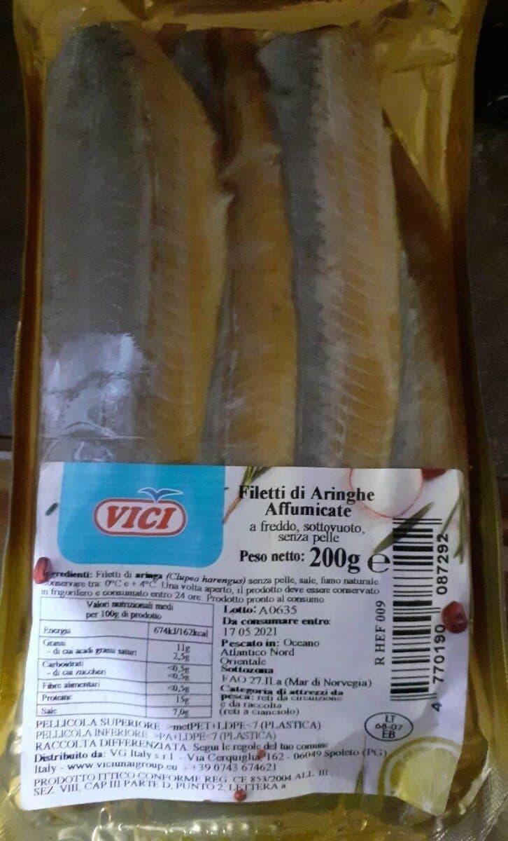 Viči Filetti di aringhe affumicate packshot