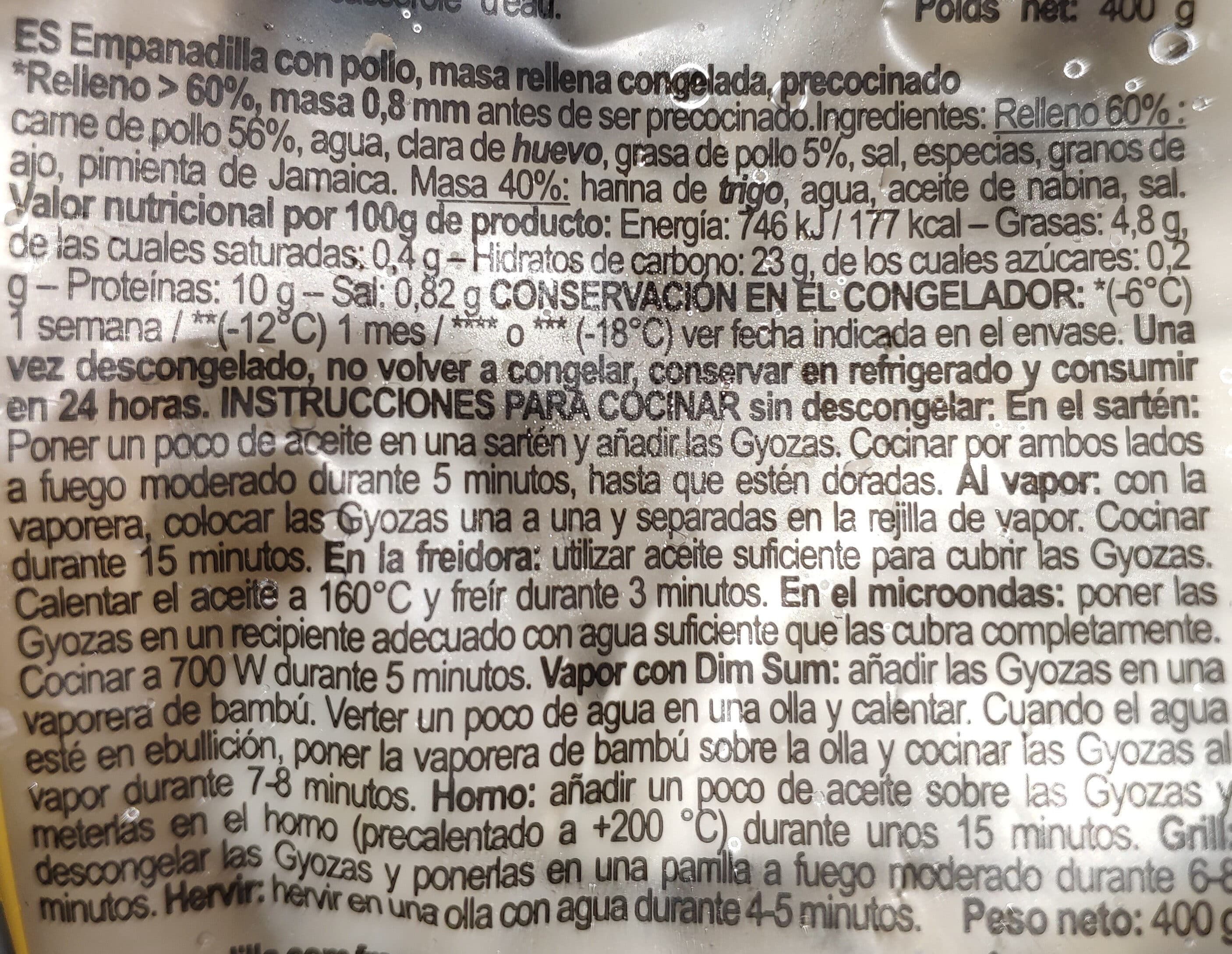 Viči Gyoza con pollo packshot