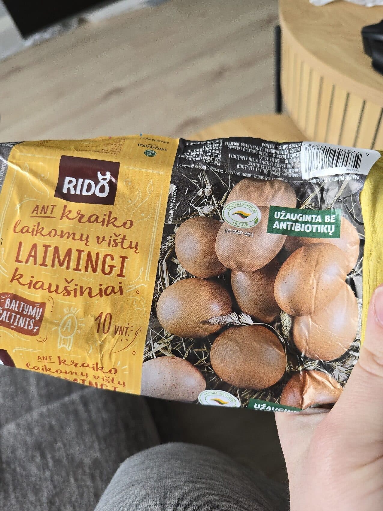 Rido HAPPY Deep Litter Chicken Eggs packshot