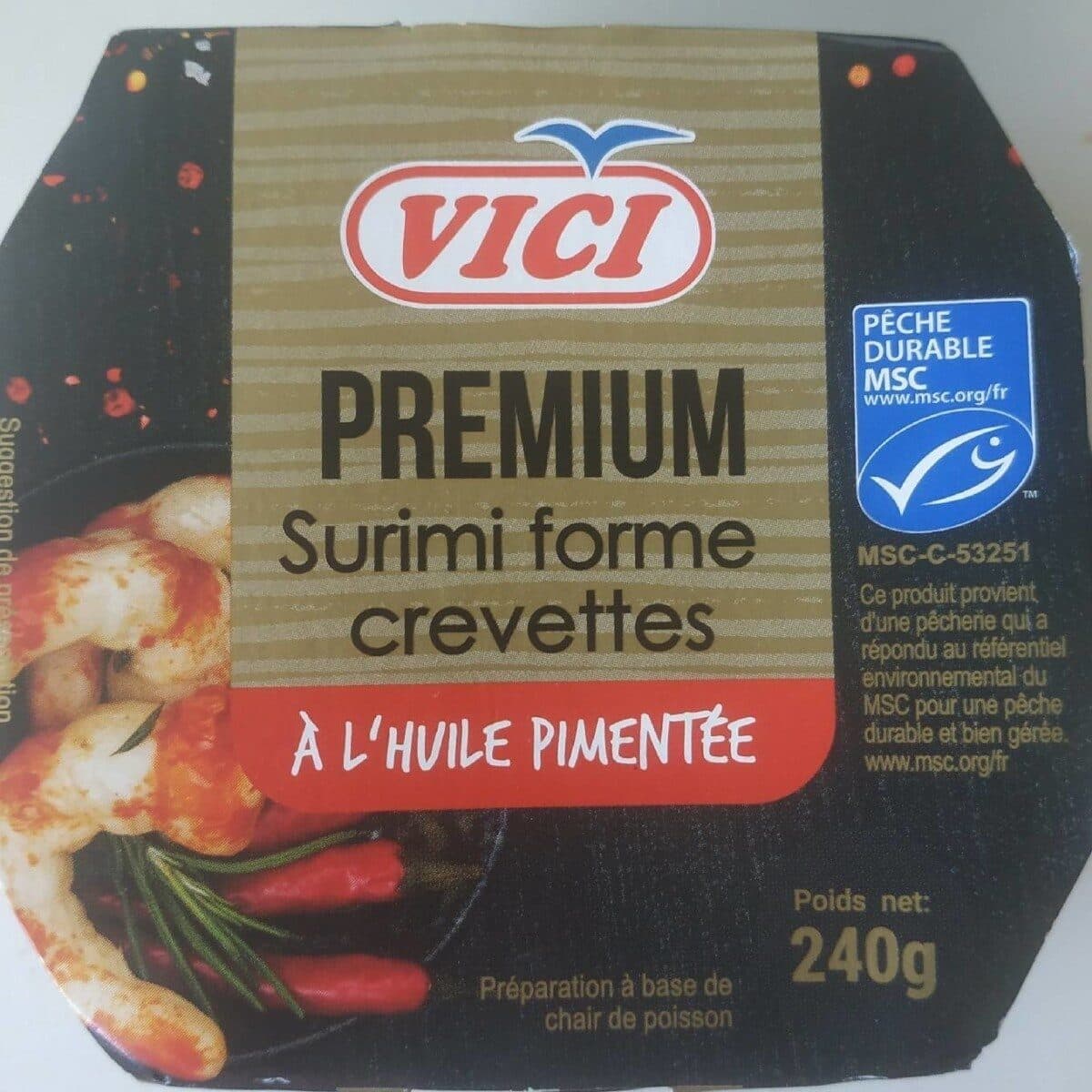 Viči Crevettes de surimi à l' huile à l' ail packshot