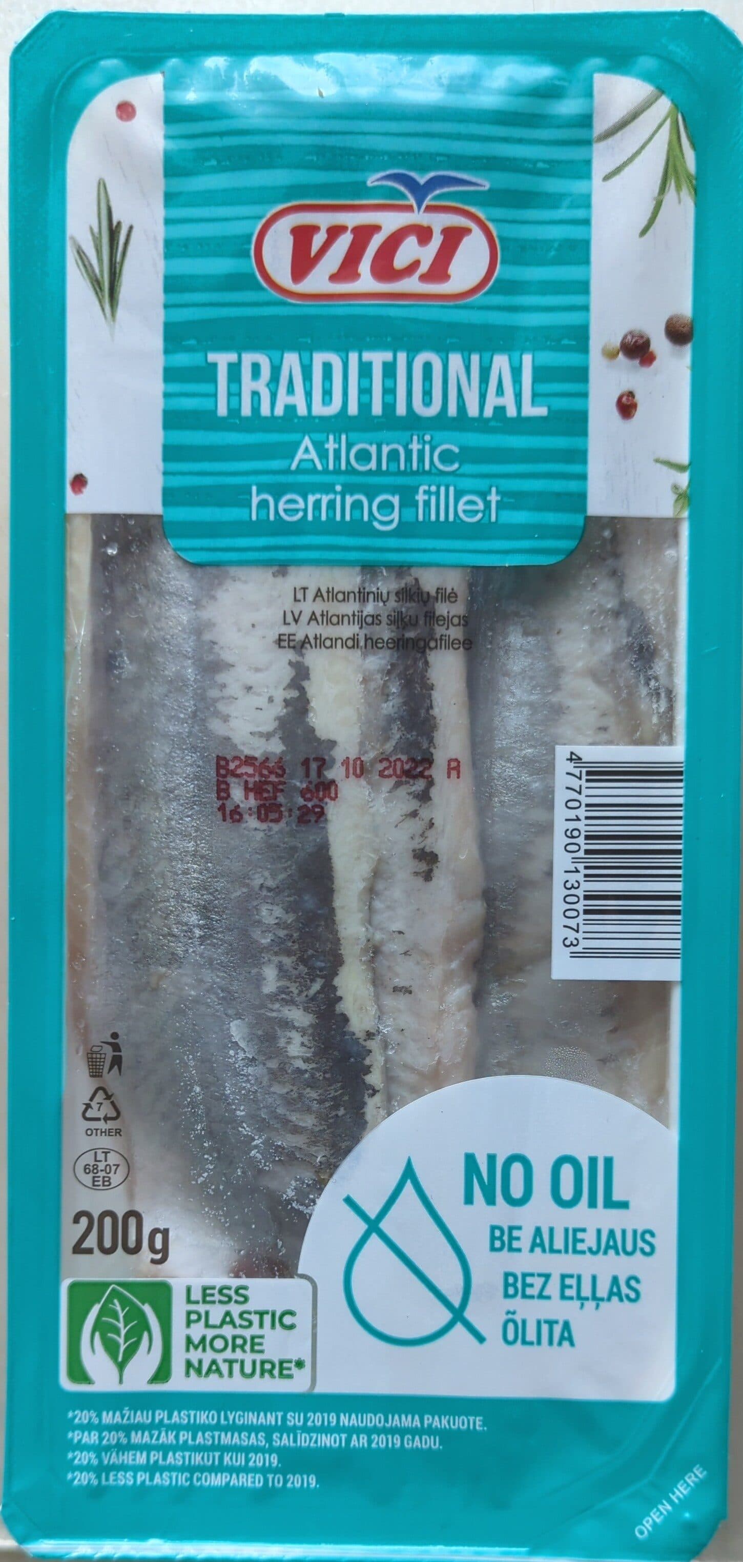 Viči Atlantinių silkių filė packshot