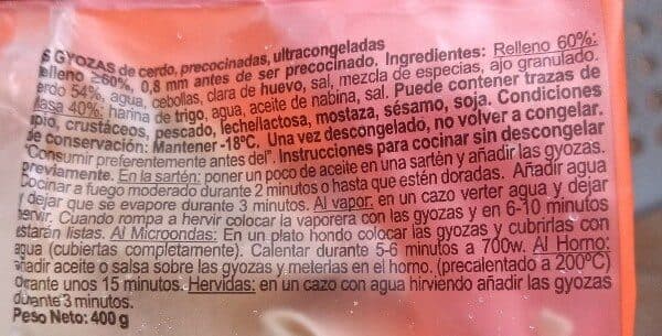UAB "Plungės Kooperatinė Prekyba" Gyozas de cerdo packshot