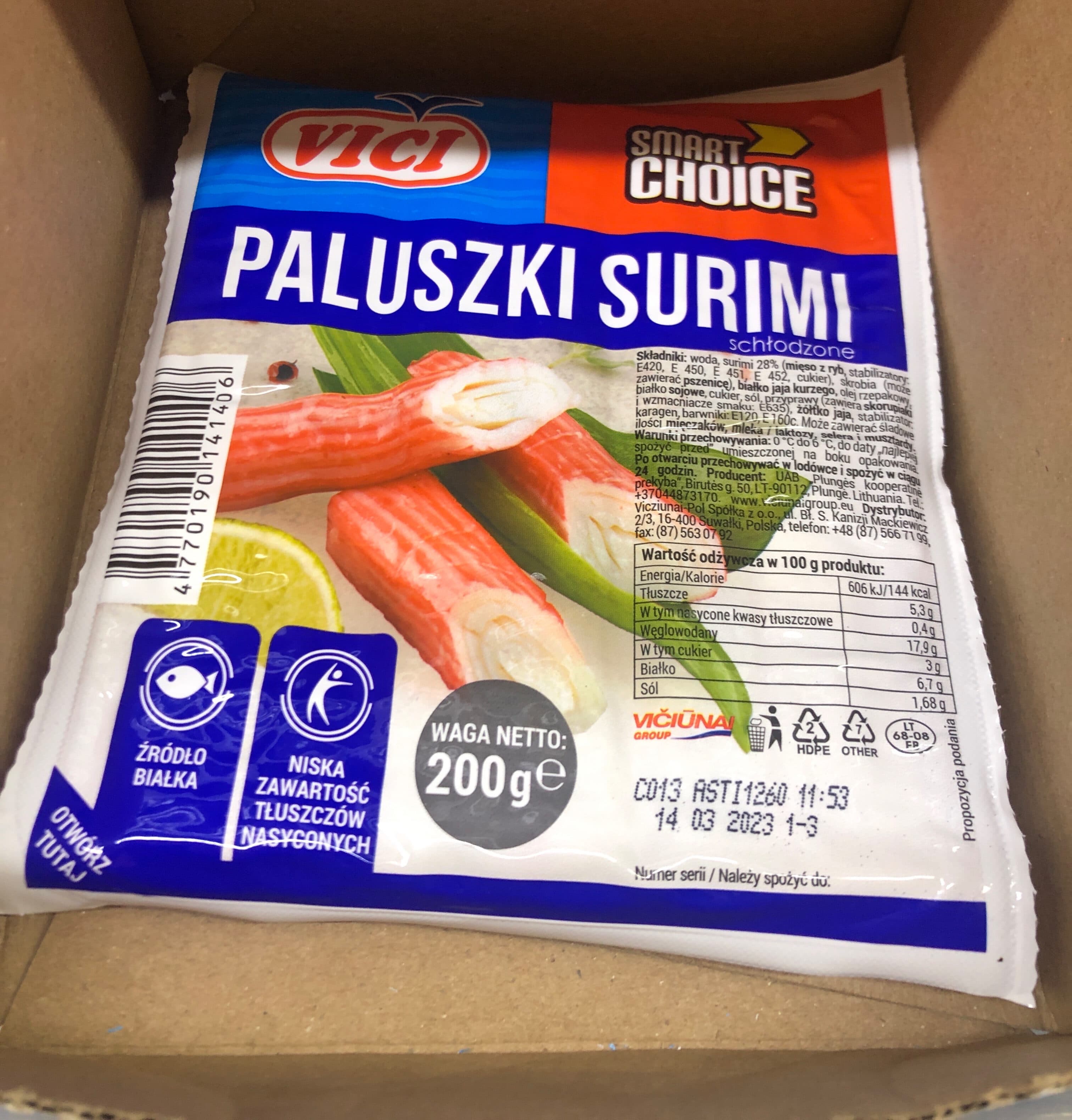 Viči Surimi sticks packshot