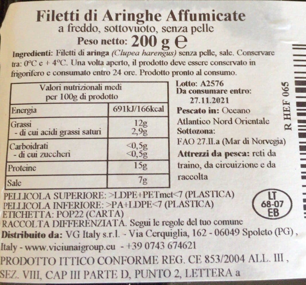 Viči Filetti di aringhe affumicate packshot