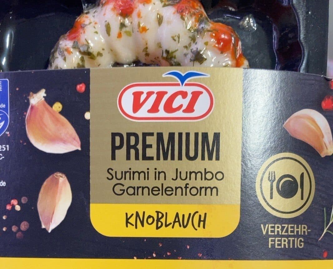 Viči Premium surimi in Jumbo Garnelenform packshot