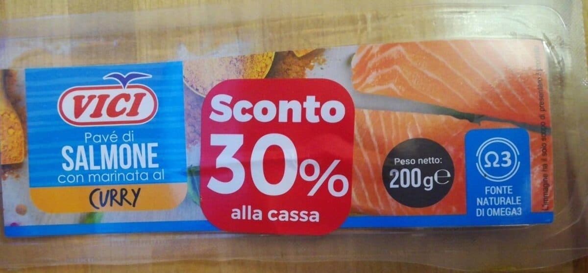 Viči Pavè di salmone con marinata al curry packshot