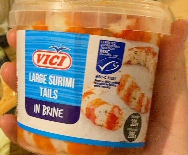 Viči Large Surimi Tails packshot
