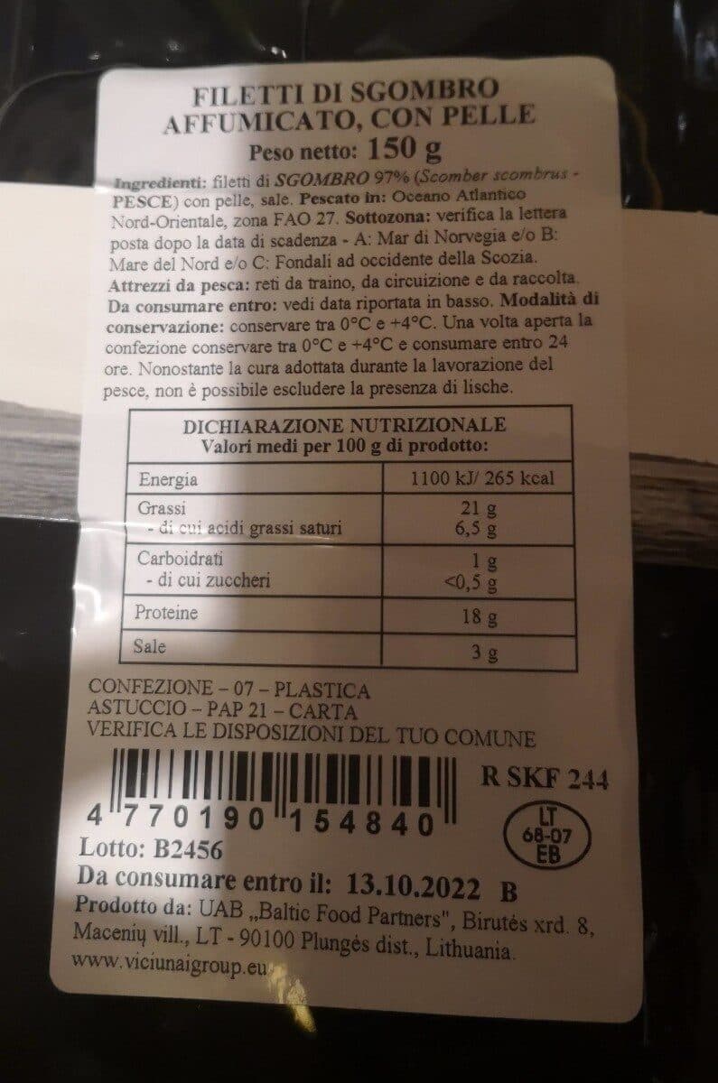 Viči Filetti di sgombro affumicato con pelle packshot