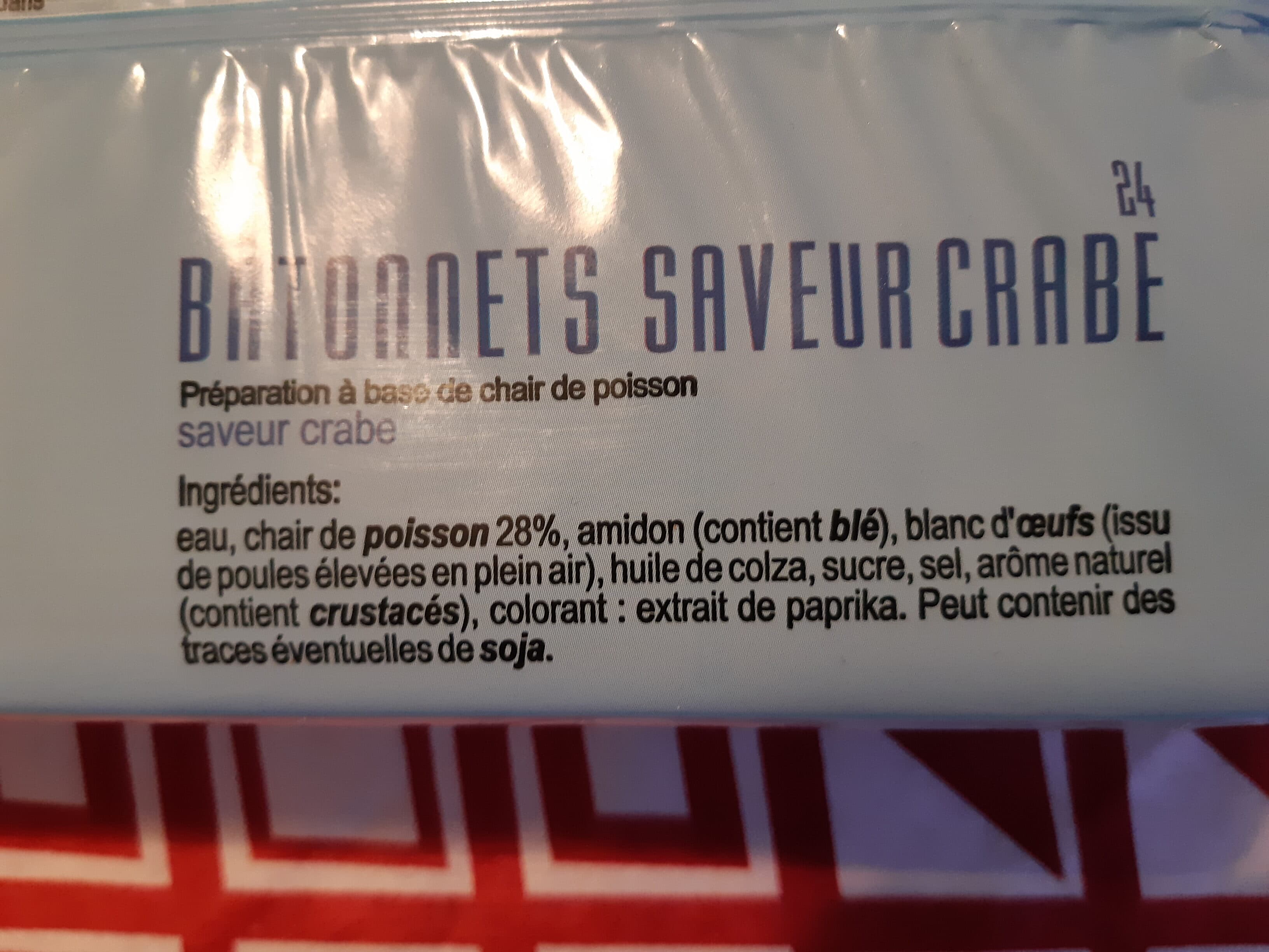 Open Food Facts Bâtonnets saveur crabe packshot