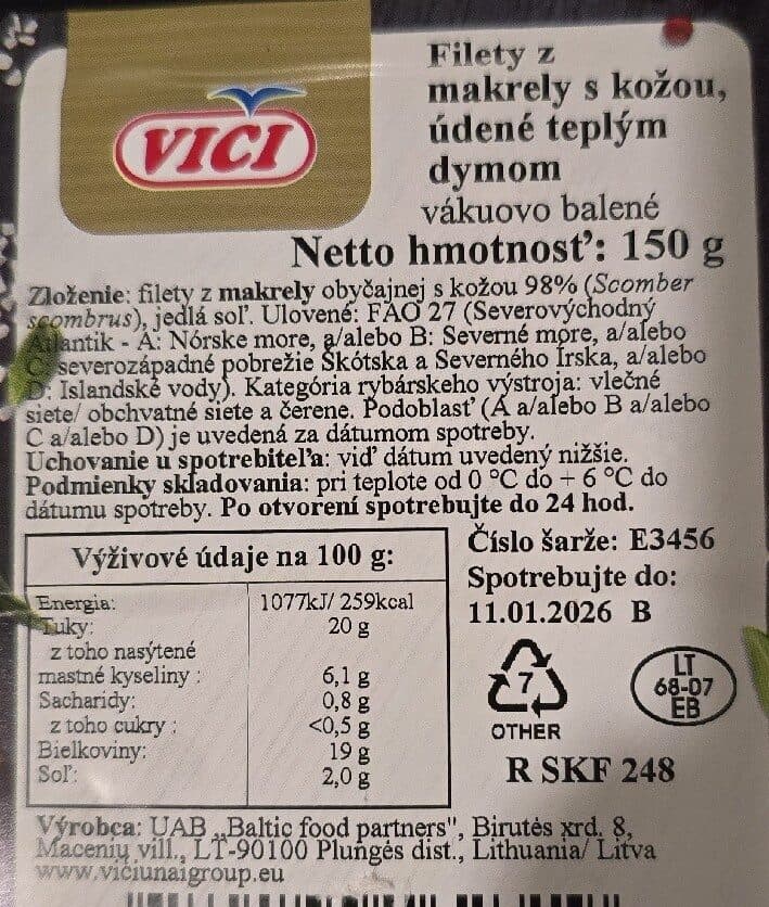 Vici Udene Filety Z Makrel packshot