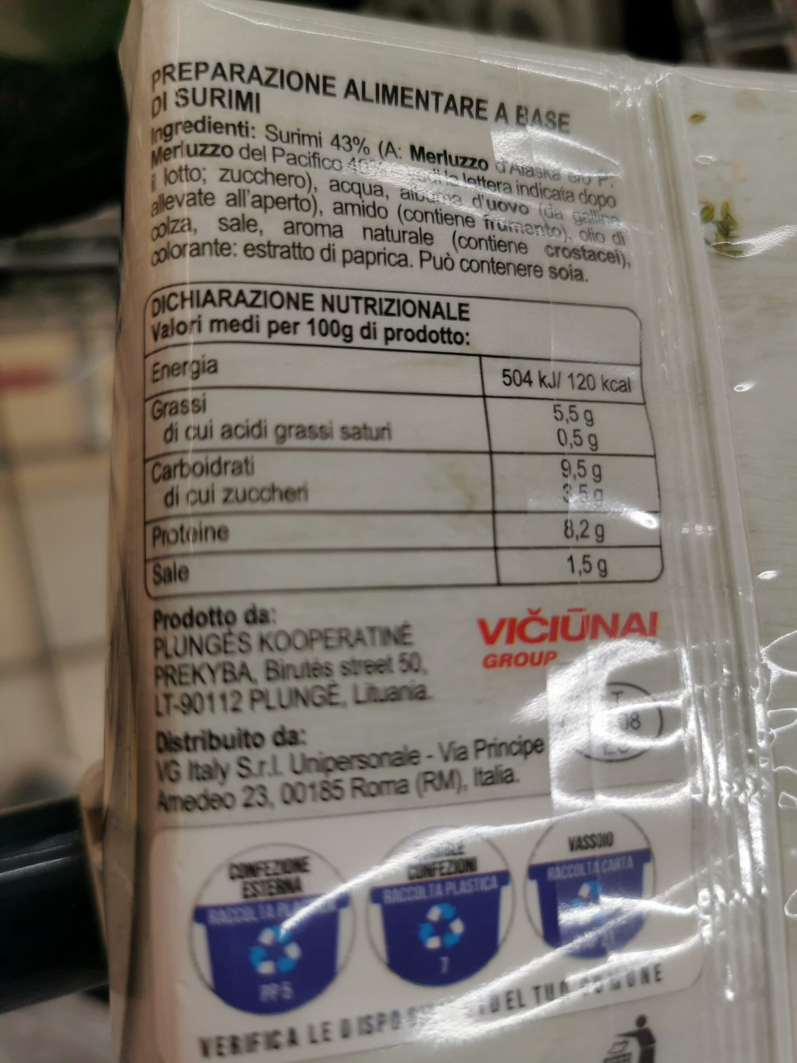 Vici Bastoncini Di Surimi packshot