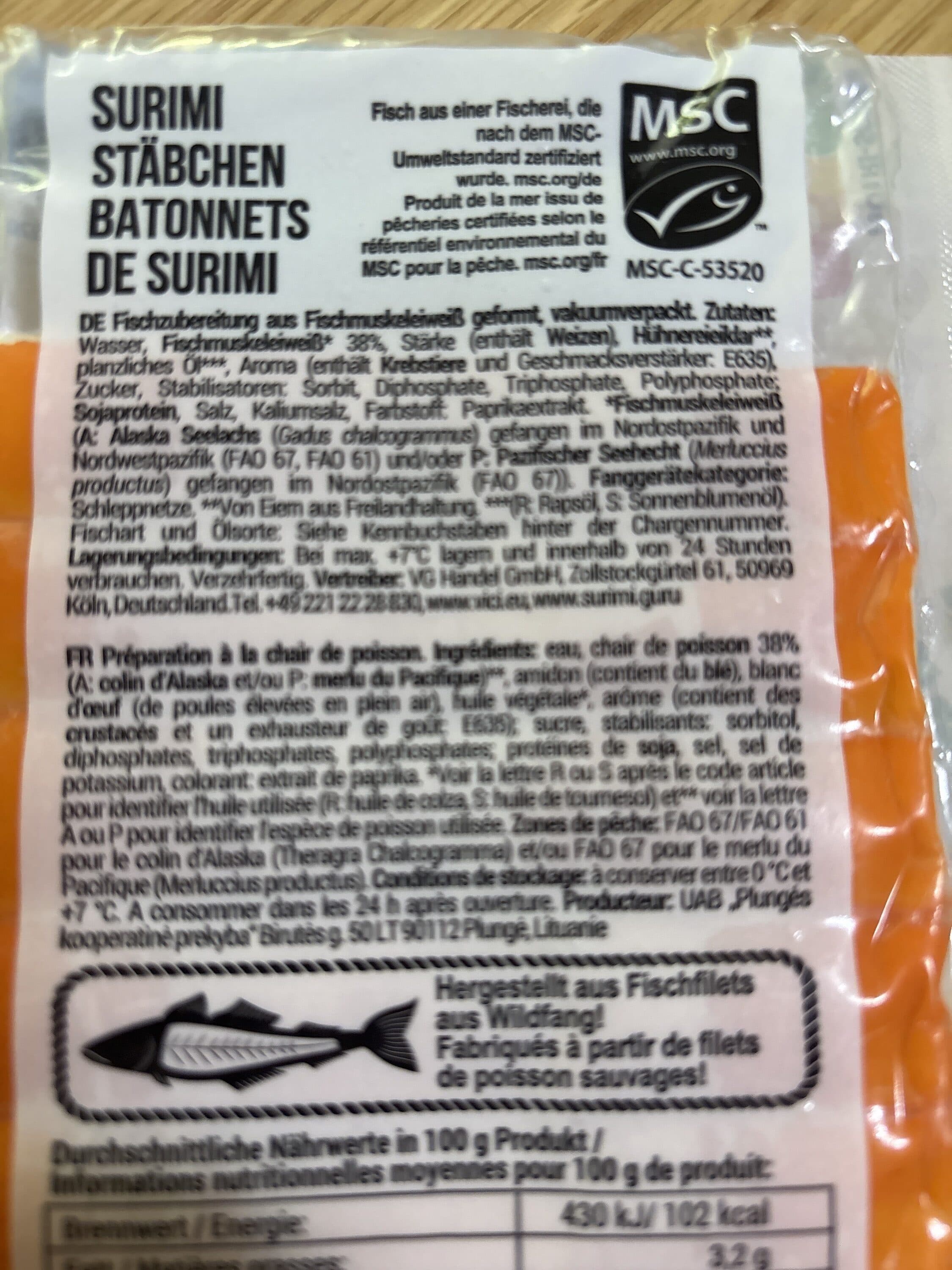 VICI Surimi Stäbchen packshot