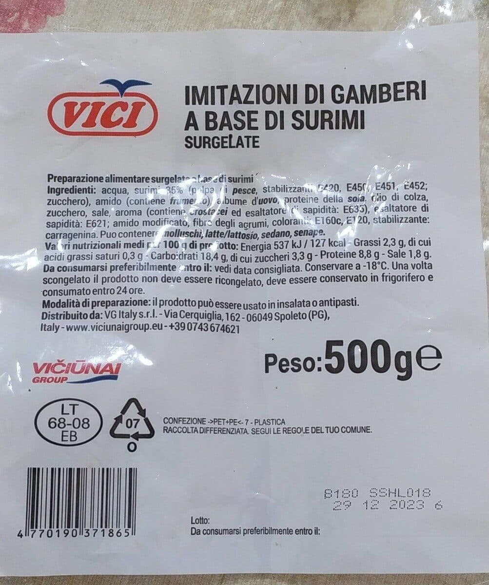 Viči Imitazioni di gamberi packshot