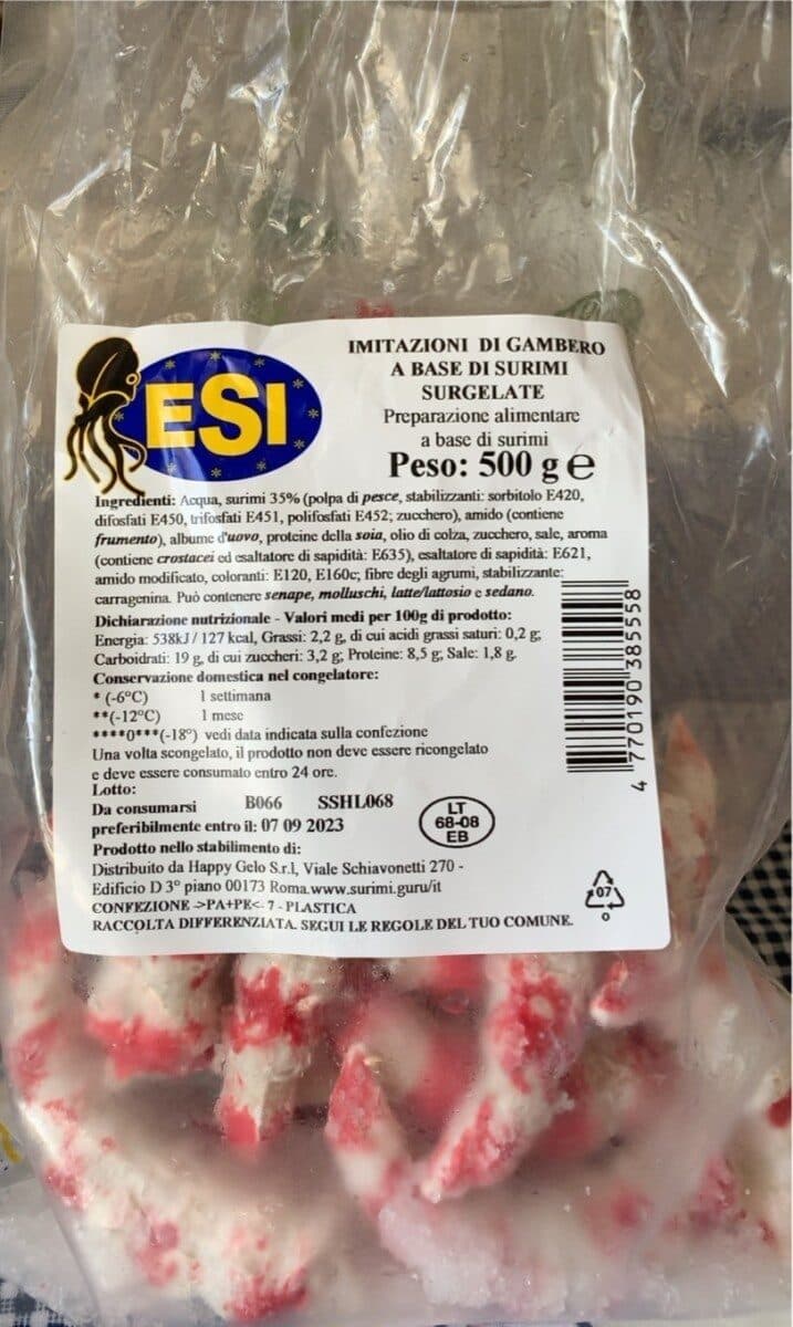 ESI Imitazioni di gamberi a base di surimi packshot