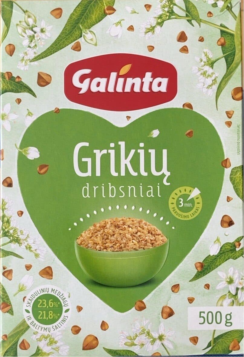 Buckwheat flakes packshot
