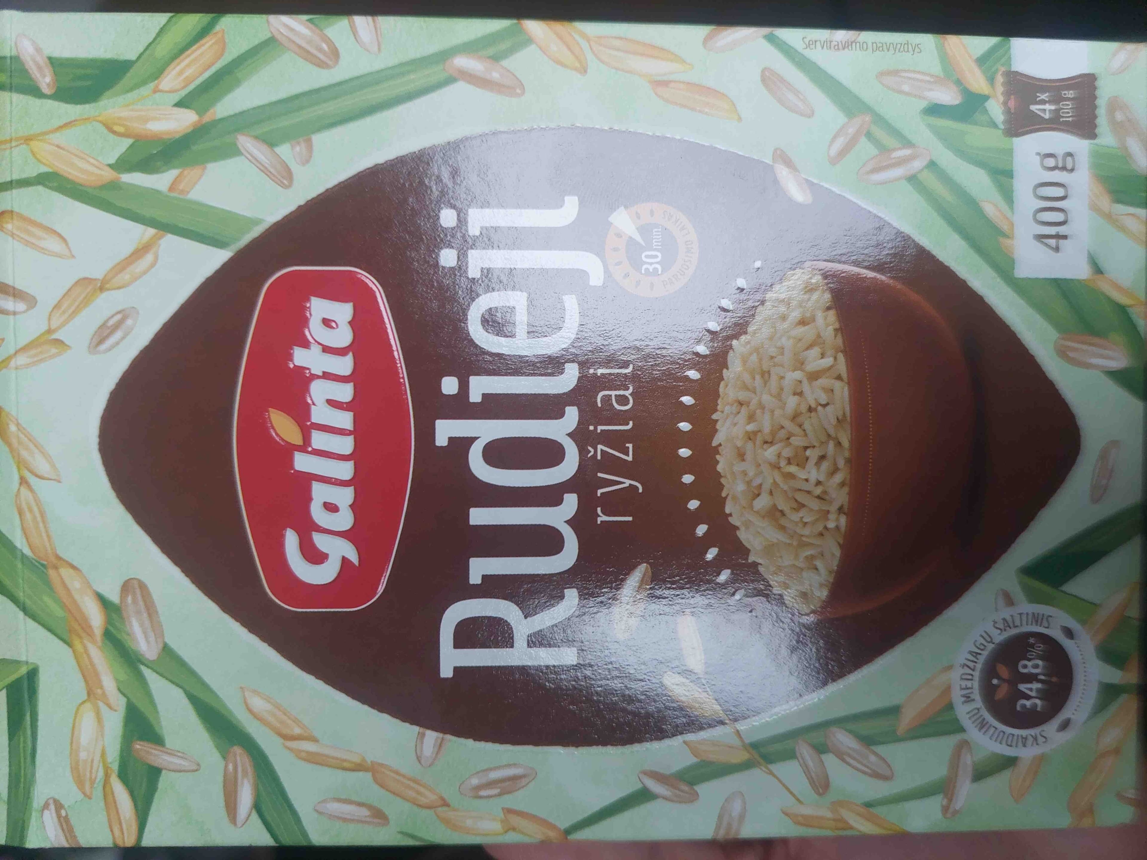 Galinta Rudieji ryžiai packshot