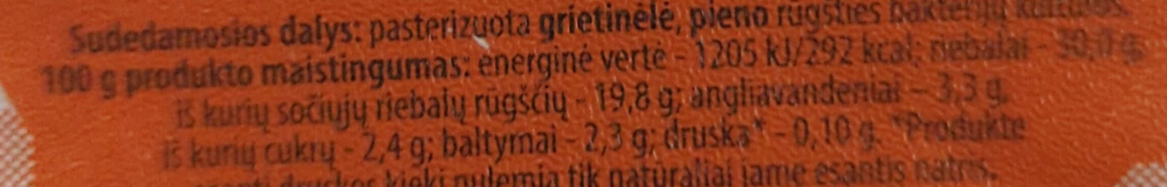 Vilkyškių pieninė Grietinė packshot