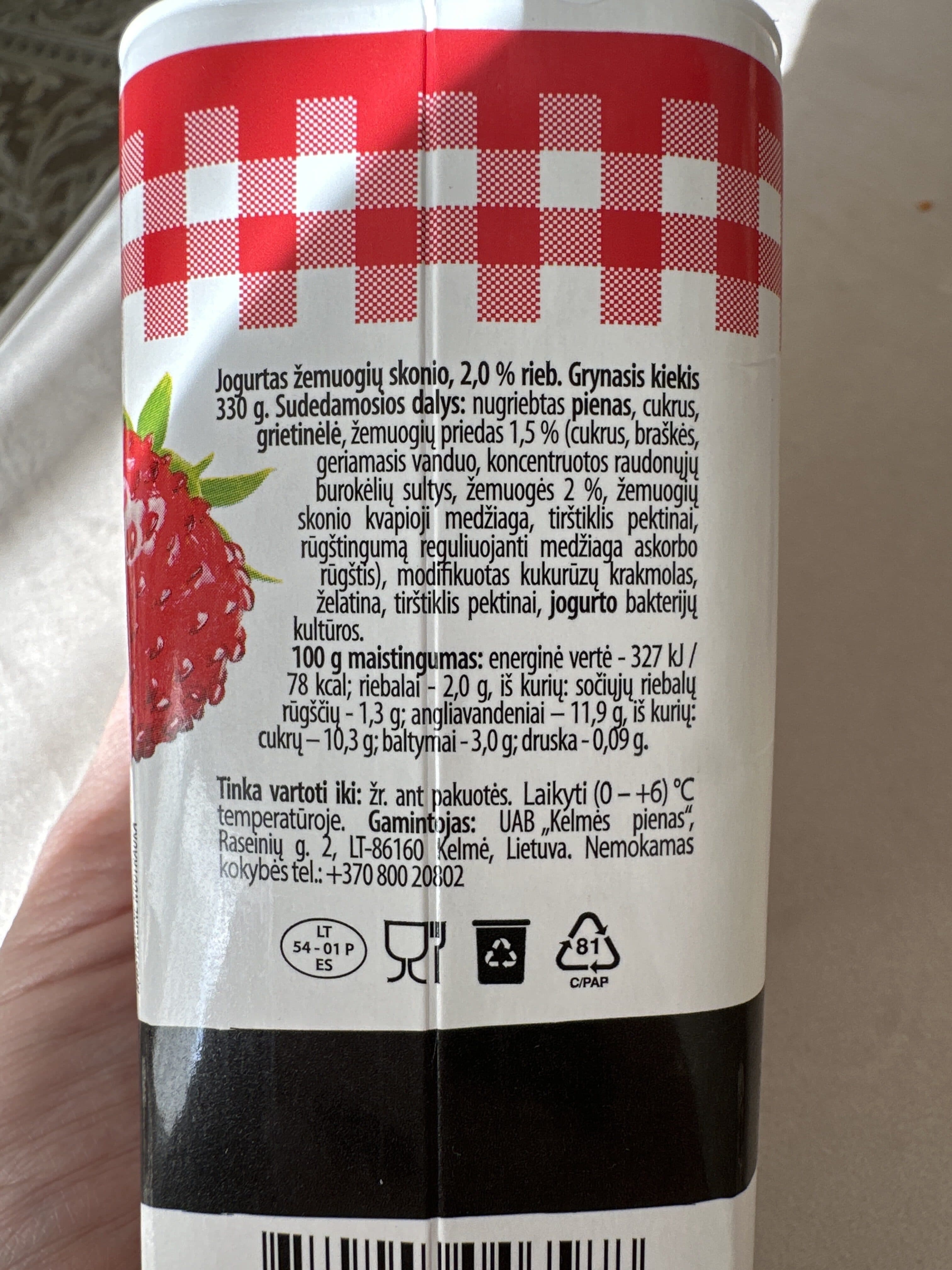 Vilvi Vilkaviškių jogurtas packshot