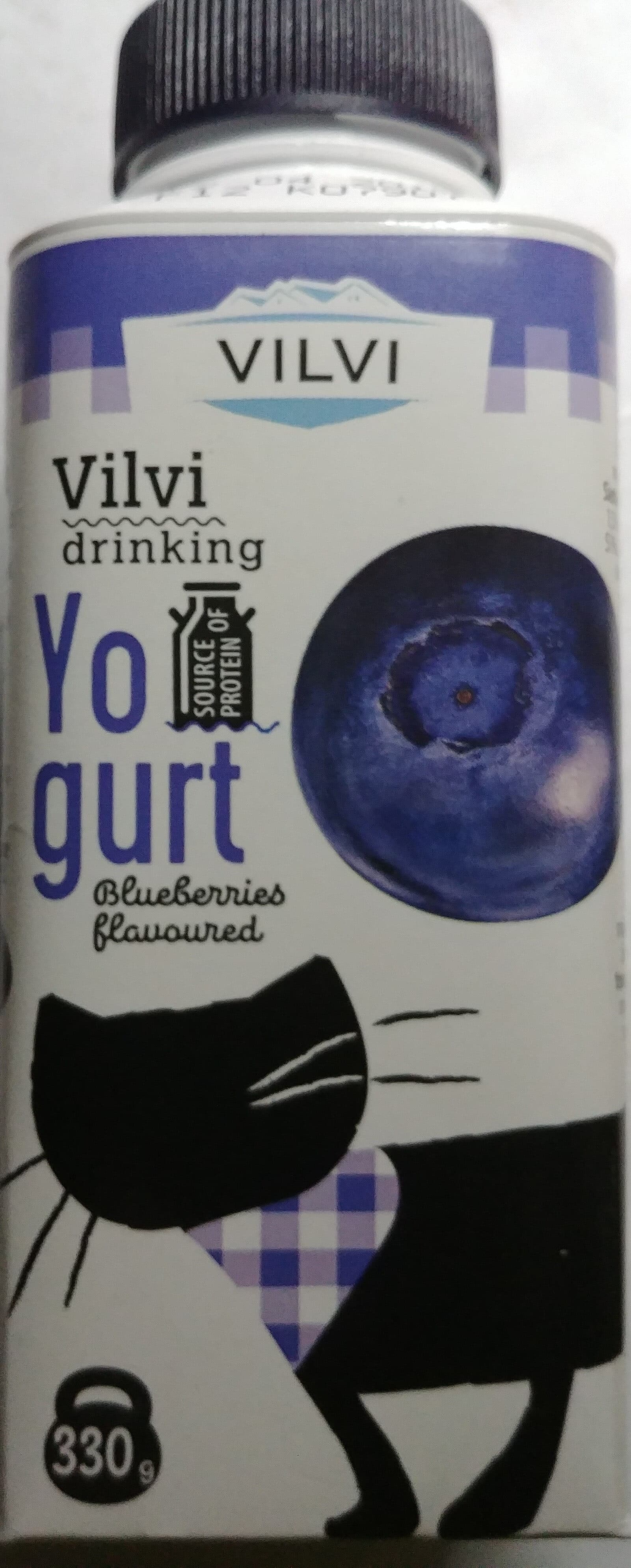 Vilvi Jogurt pitny o smaku czarnej jagody 2% packshot