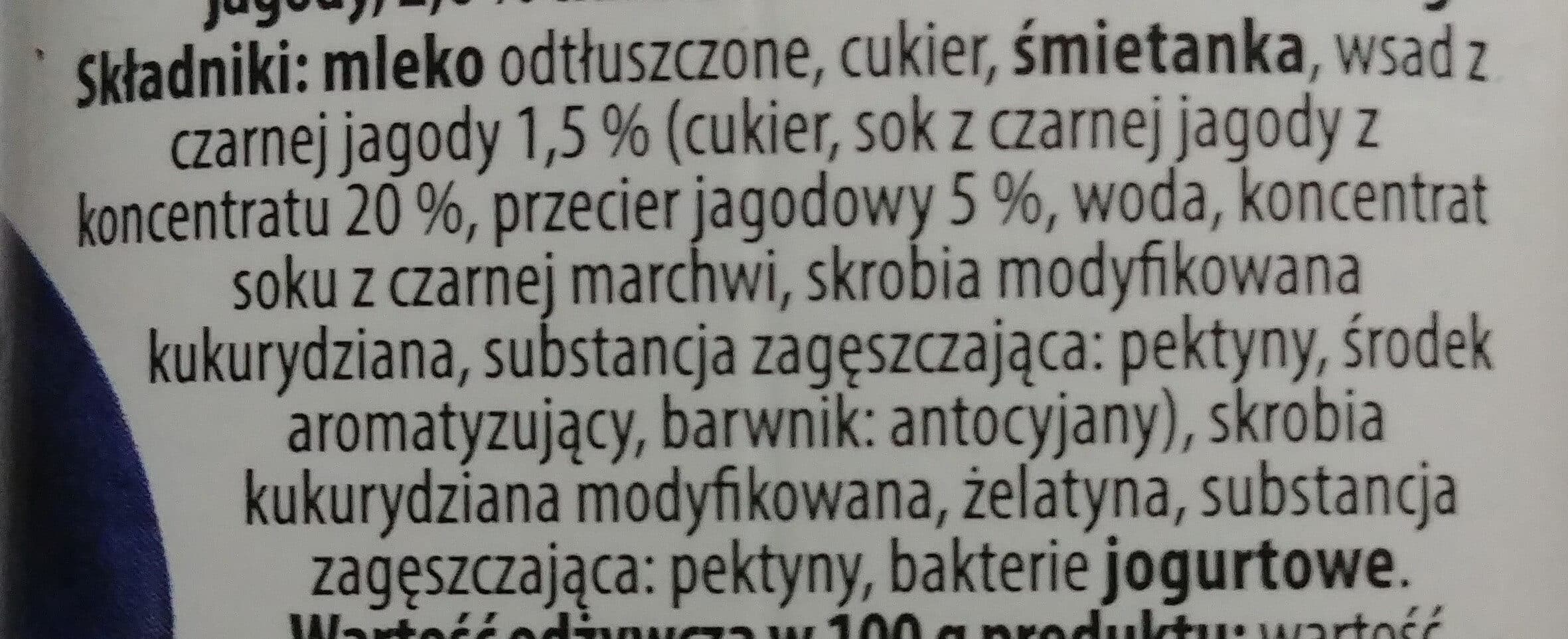 Vilvi Jogurt pitny o smaku czarnej jagody 2% packshot