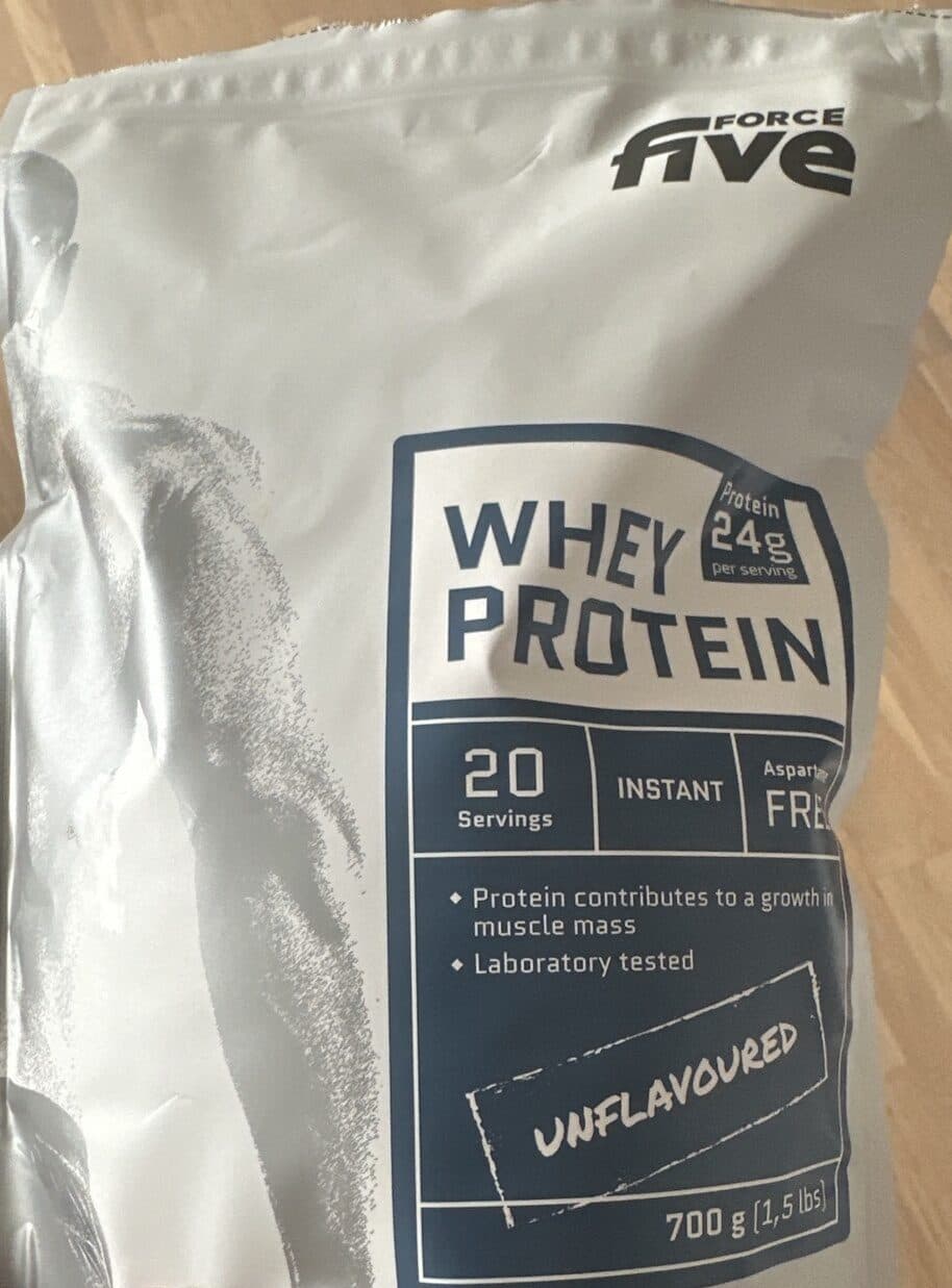 Force Five Whey Protein packshot