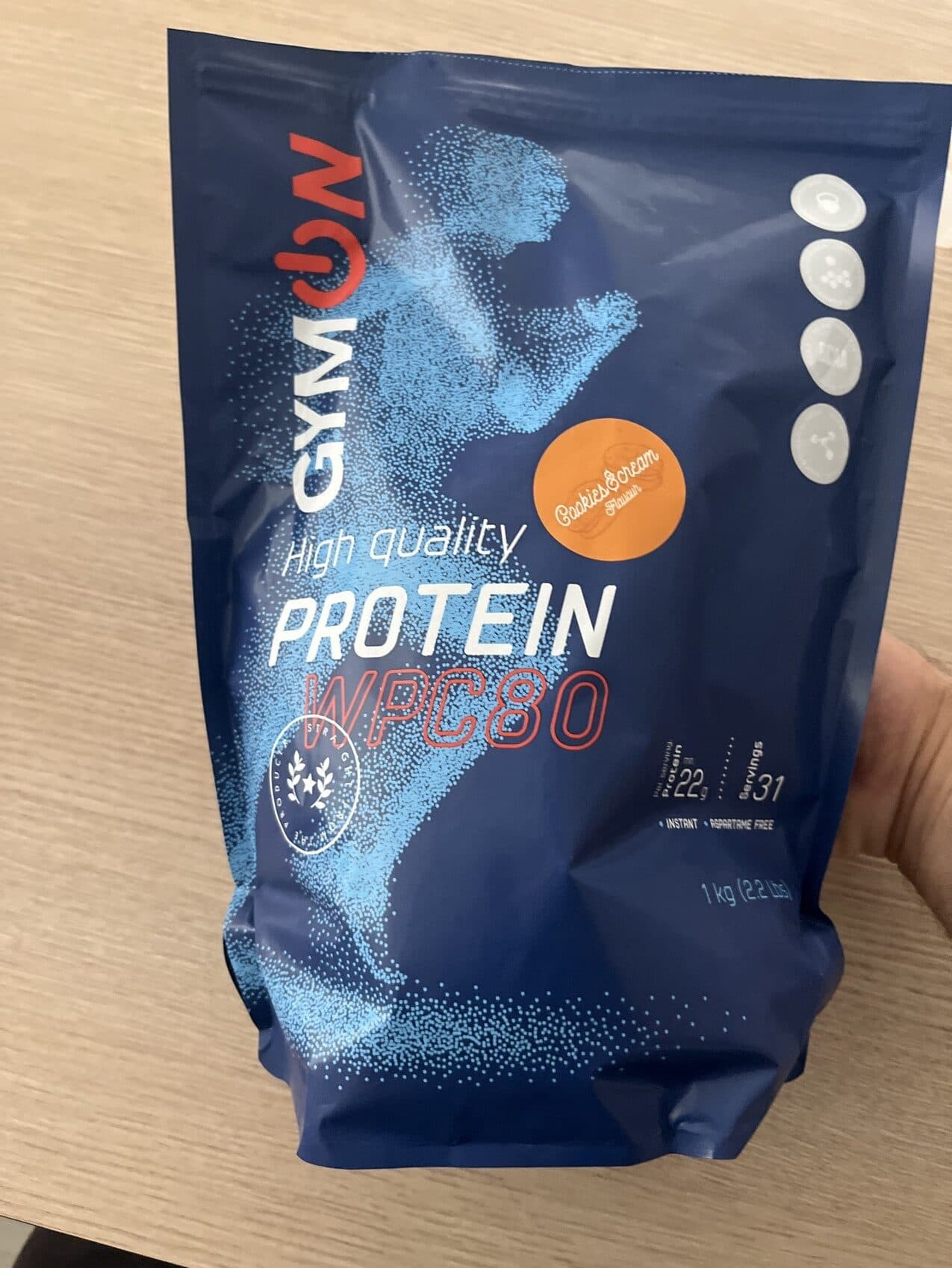 GYMON High quality Protein WPC80 cookies and cream packshot