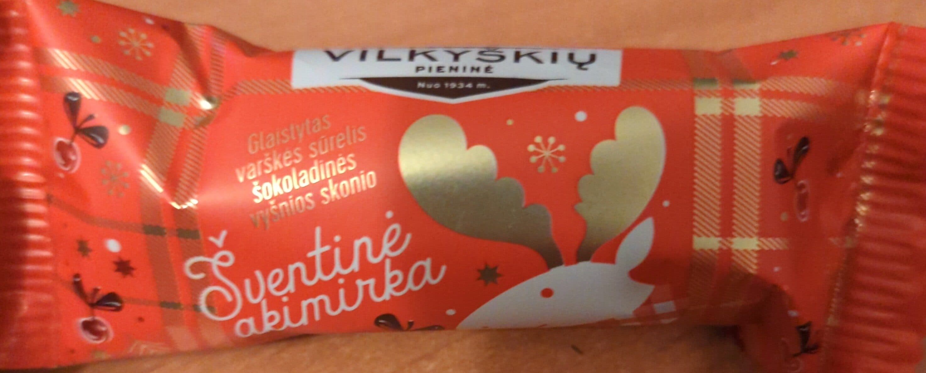 Vilkyškių pieninė Varškės sūrelis šokoladinės vyšnios skonio packshot