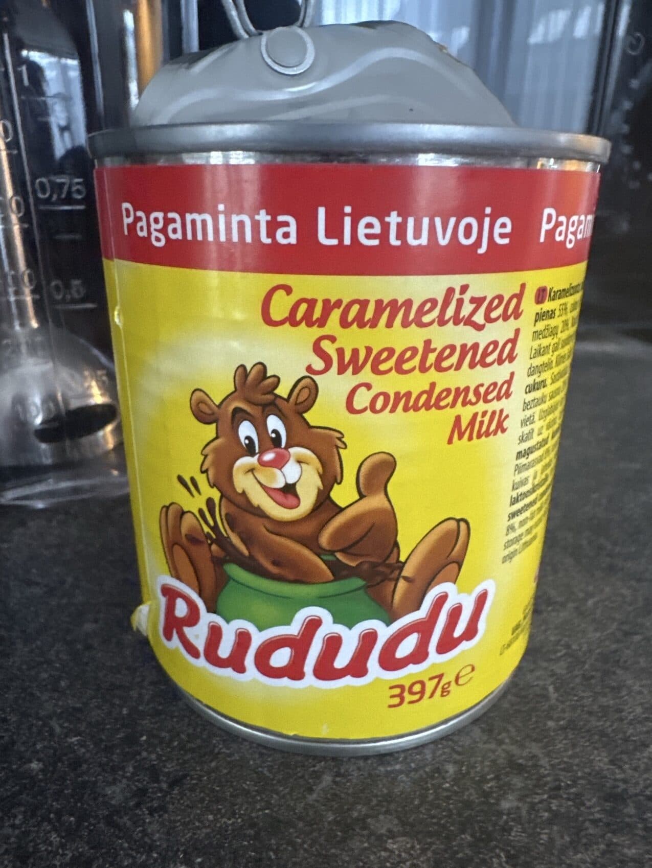 rududu karamelizuotas saldintas sutirštintas pienas packshot