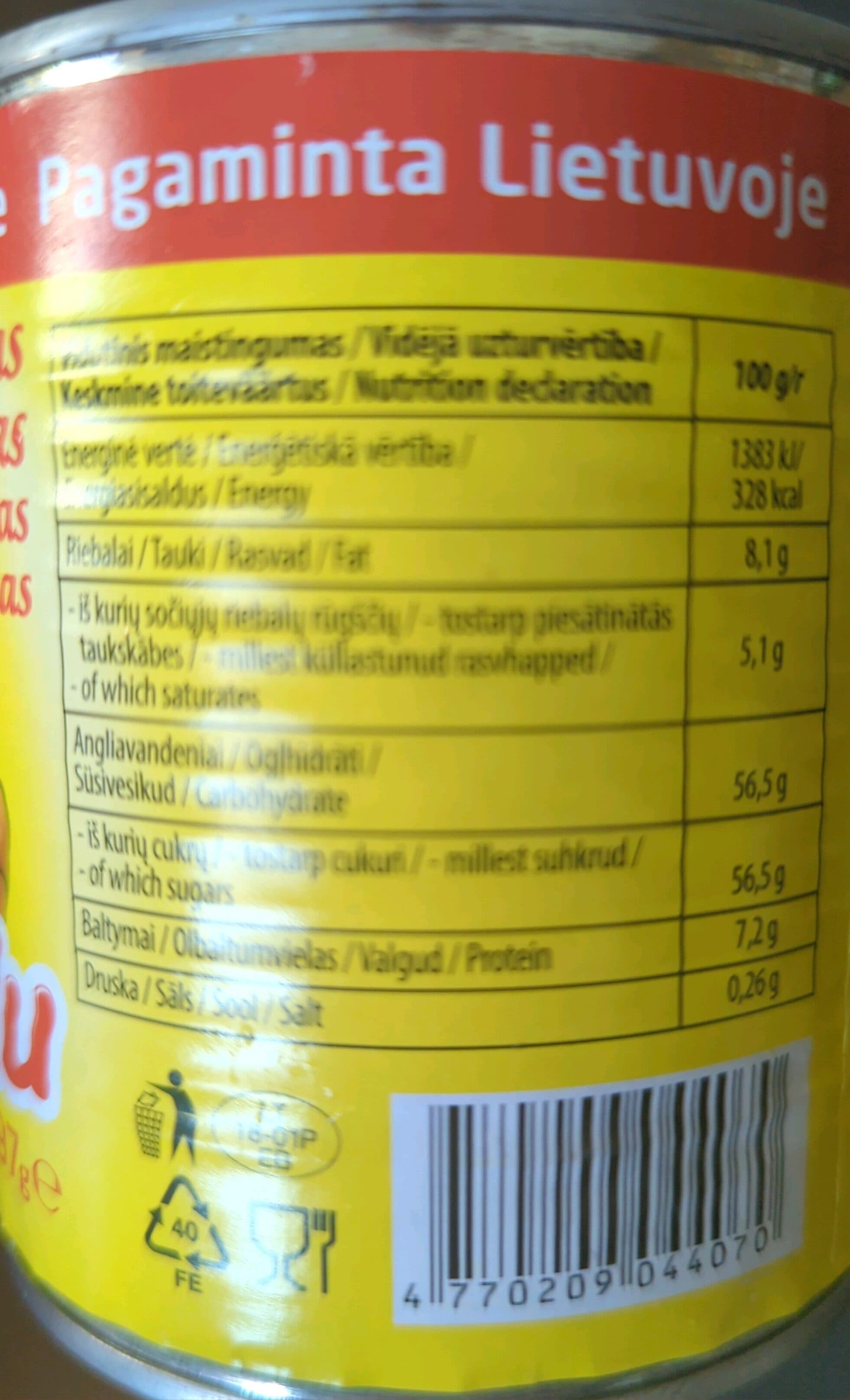 rududu karamelizuotas saldintas sutirštintas pienas packshot