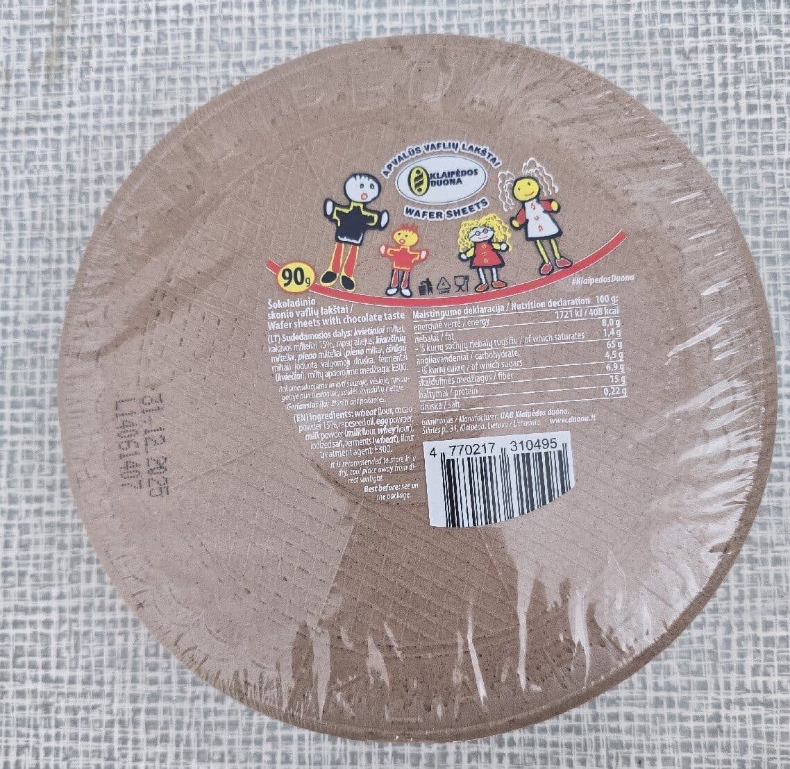 Klaipėdos Duona Vafliai packshot