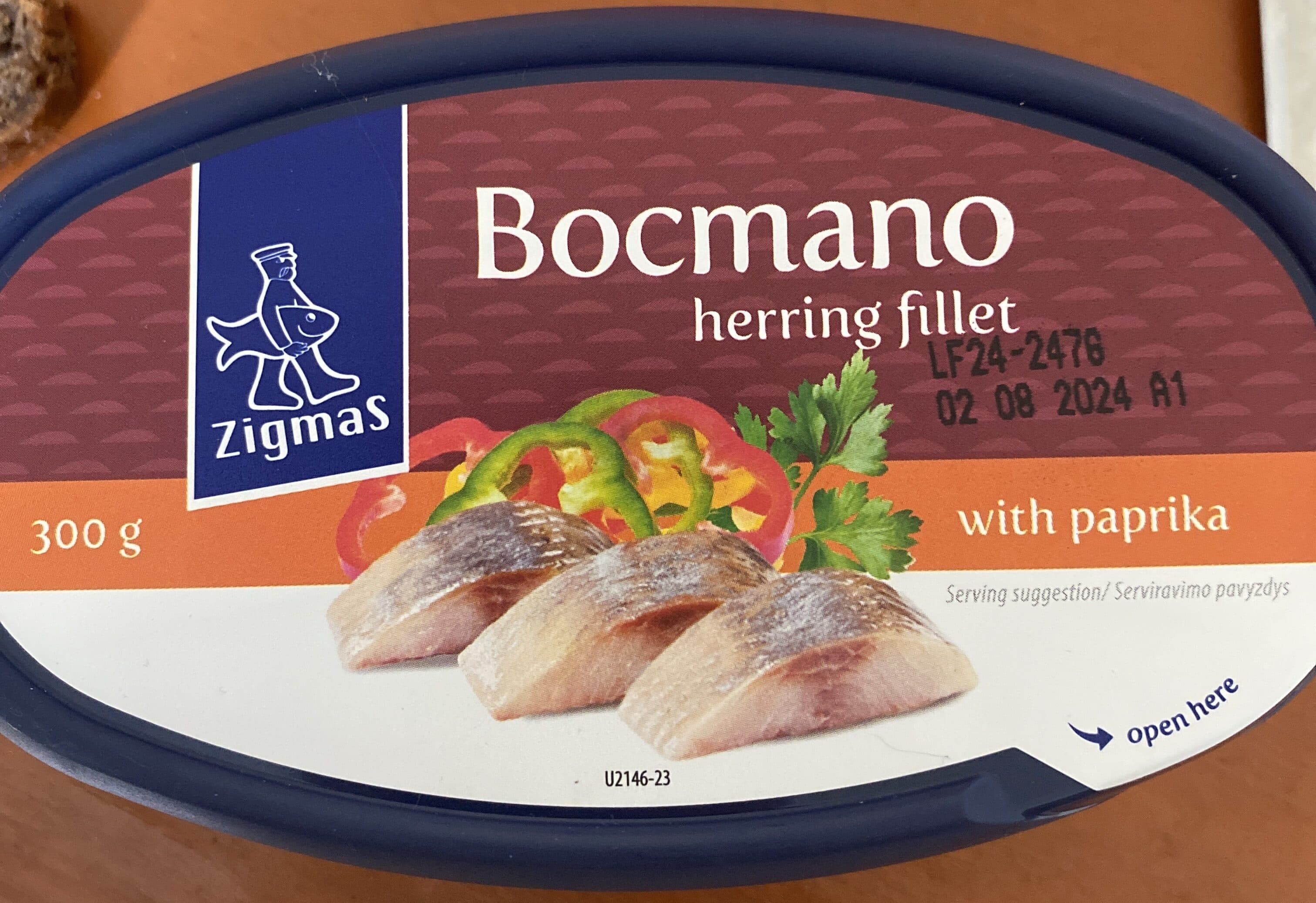 Zigmas Bocmano herring filet with paprika packshot