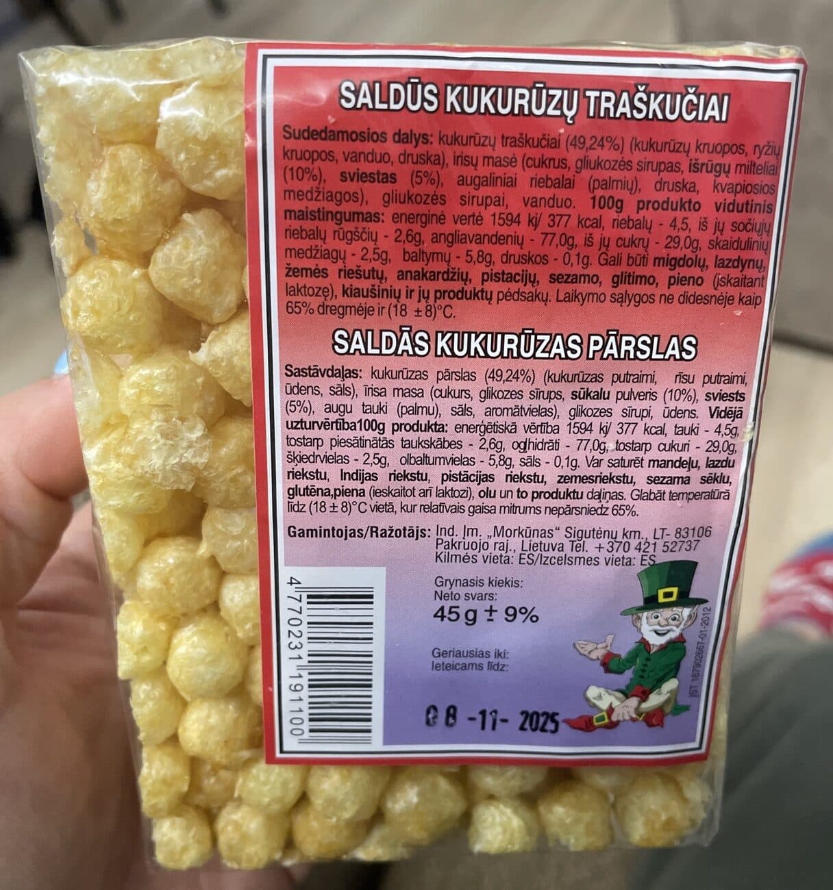 Morkunas Saldūs kukurūzai packshot
