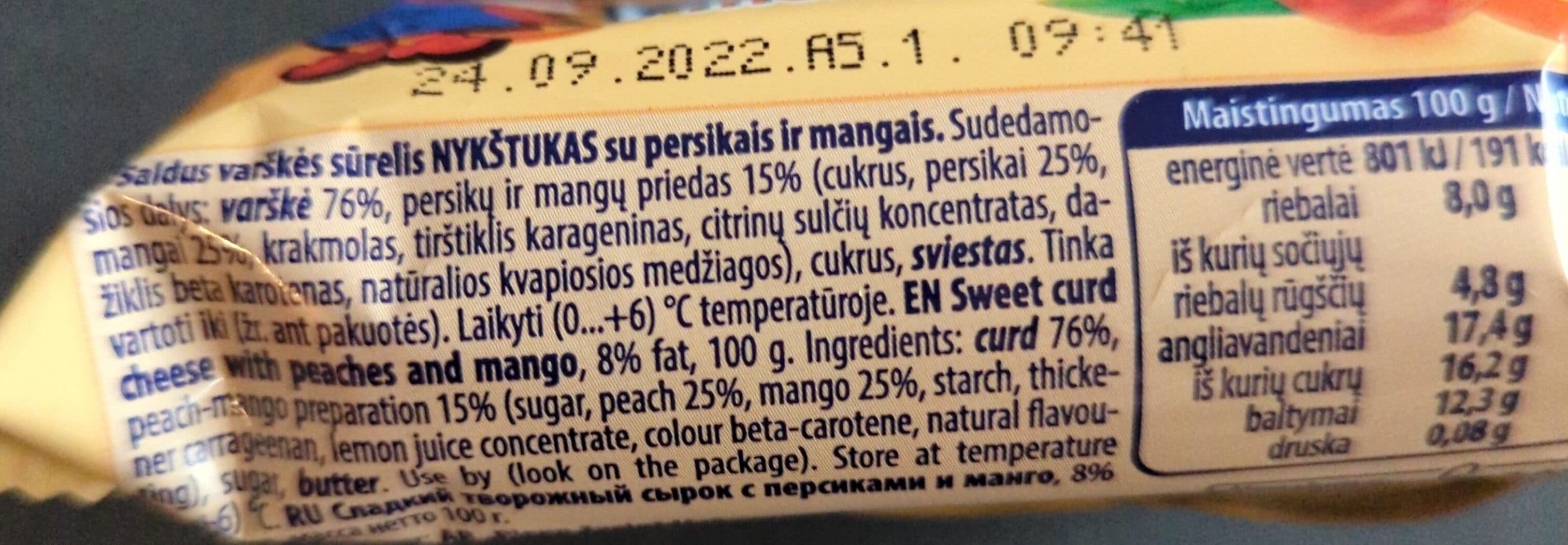 Nykštukas Varškės sūrelis packshot