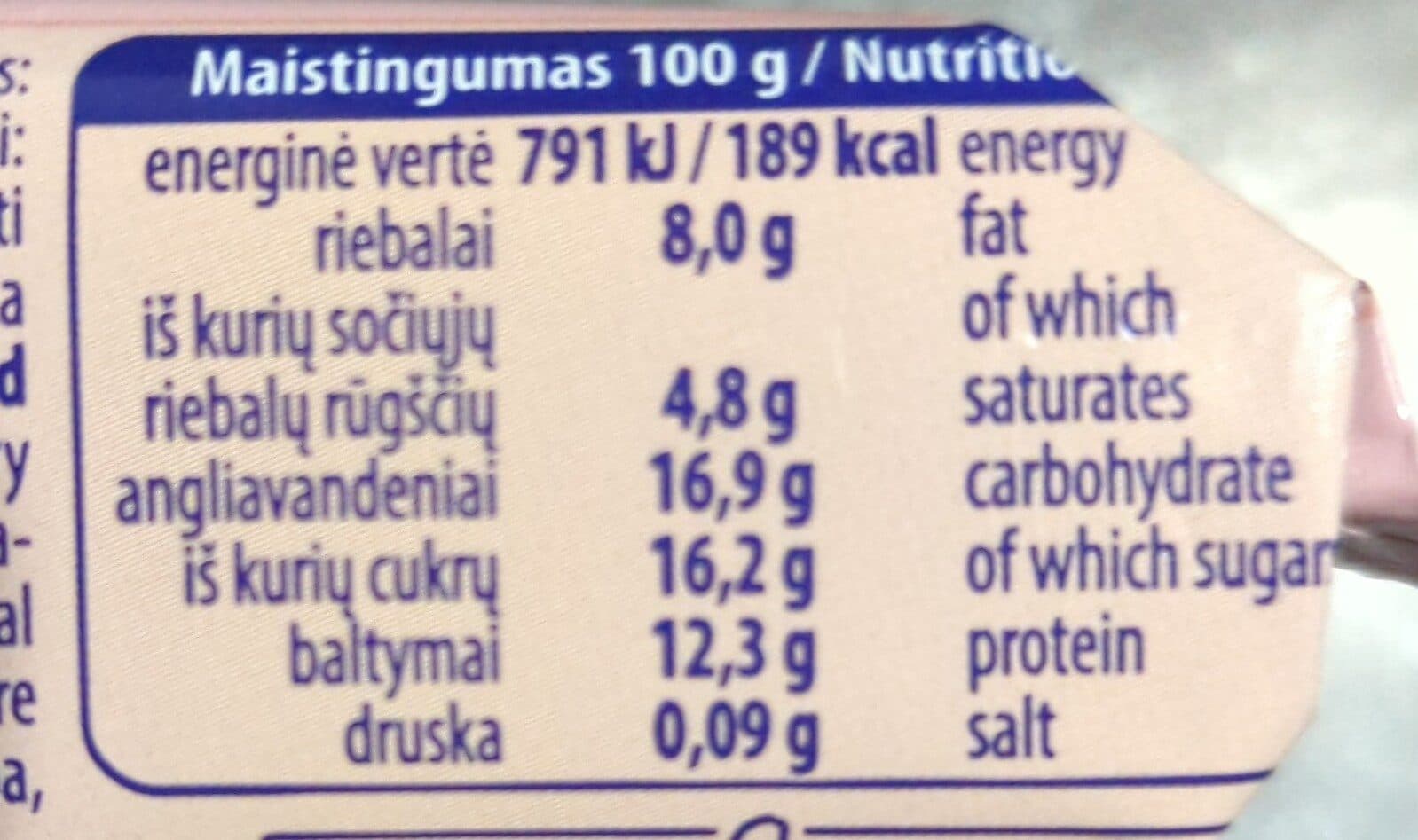 Pieno žvaigždės Varškės sūrelis su braškėmis packshot