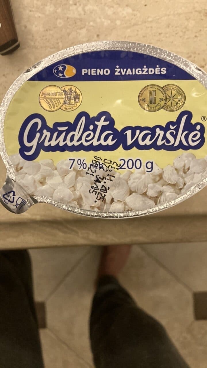 Pieno žvaigždės Grūdėta varškė packshot