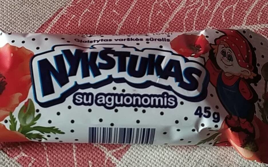 Nykštukas varškės sūrelis su aguonomis packshot